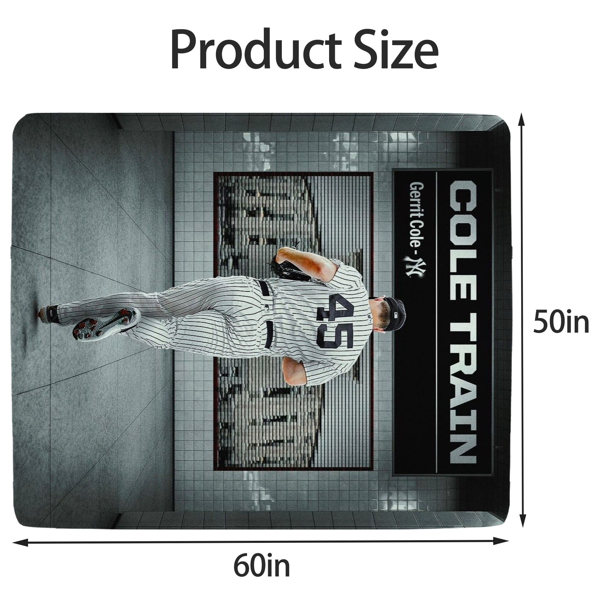 Gerrit Cole 12 Soft Fleece Throw Blanket 50 X 60 Inch – Super Soft, Lightweight, And Durable – Perfect For Sofa, Bed, Camping, And More – Ideal Gift For Family And Friends