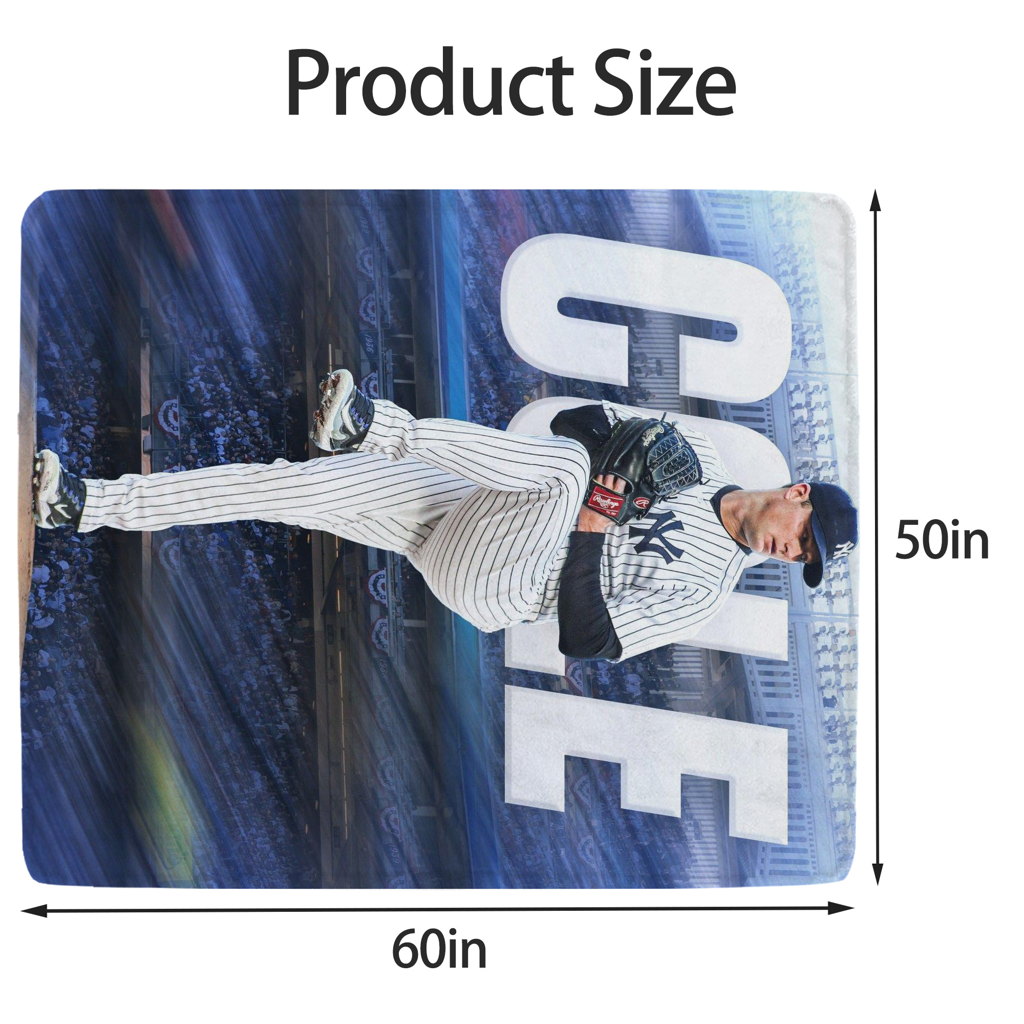 Gerrit Cole 13 Soft Fleece Throw Blanket 50 X 60 Inch – Super Soft, Lightweight, And Durable – Perfect For Sofa, Bed, Camping, And More – Ideal Gift For Family And Friends