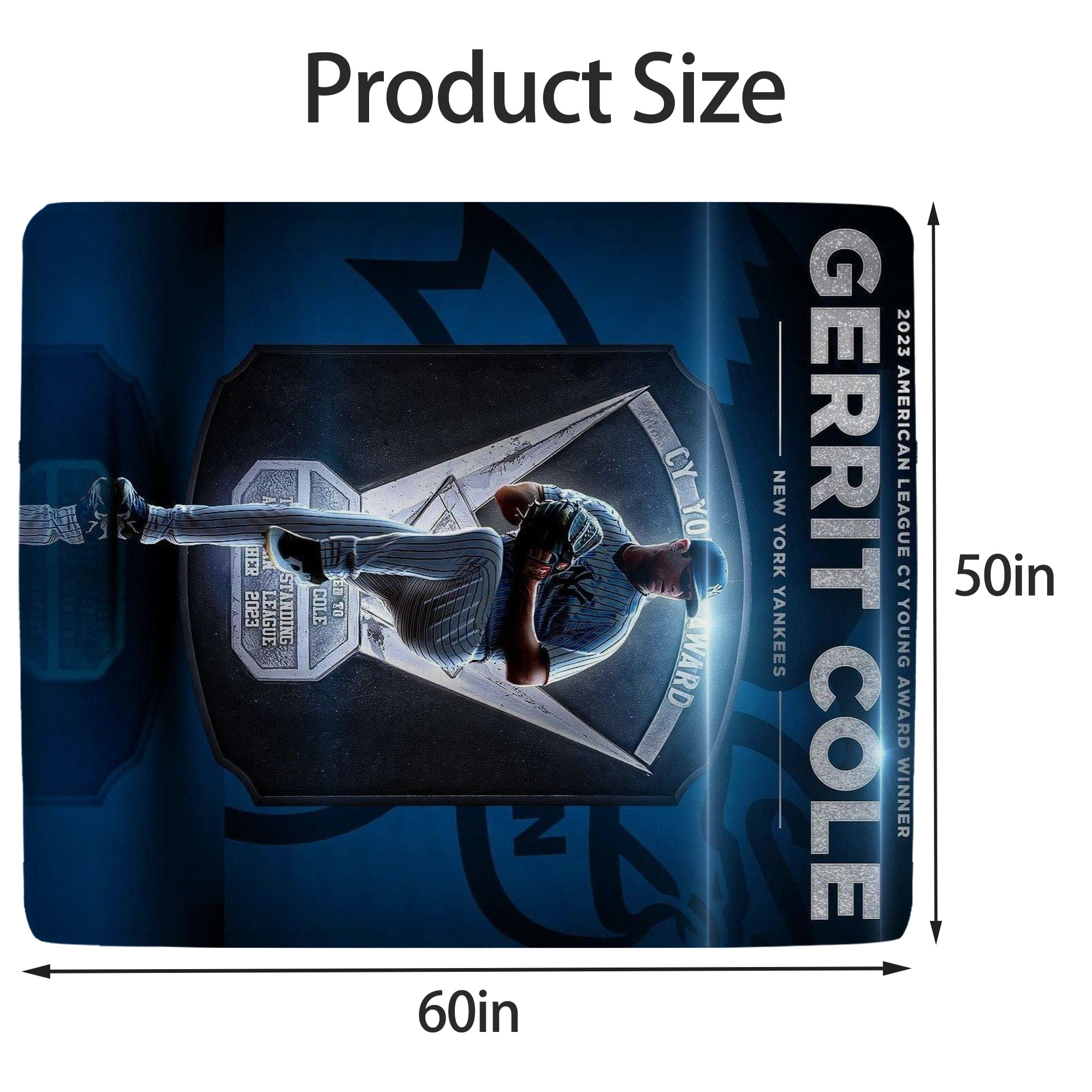 Gerrit Cole 15 Soft Fleece Throw Blanket 50 X 60 Inch – Super Soft, Lightweight, And Durable – Perfect For Sofa, Bed, Camping, And More – Ideal Gift For Family And Friends