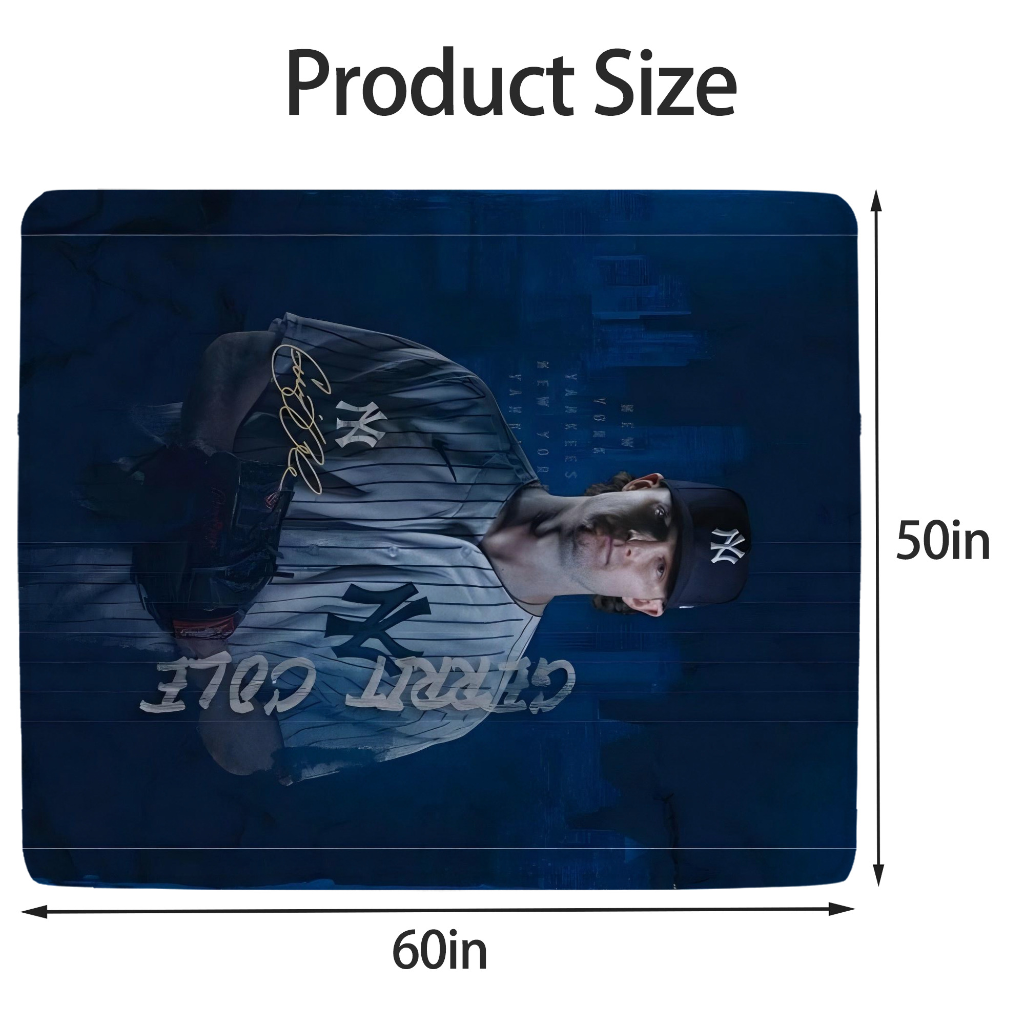 Gerrit Cole 19 Soft Fleece Throw Blanket 50 X 60 Inch – Super Soft, Lightweight, And Durable – Perfect For Sofa, Bed, Camping, And More – Ideal Gift For Family And Friends