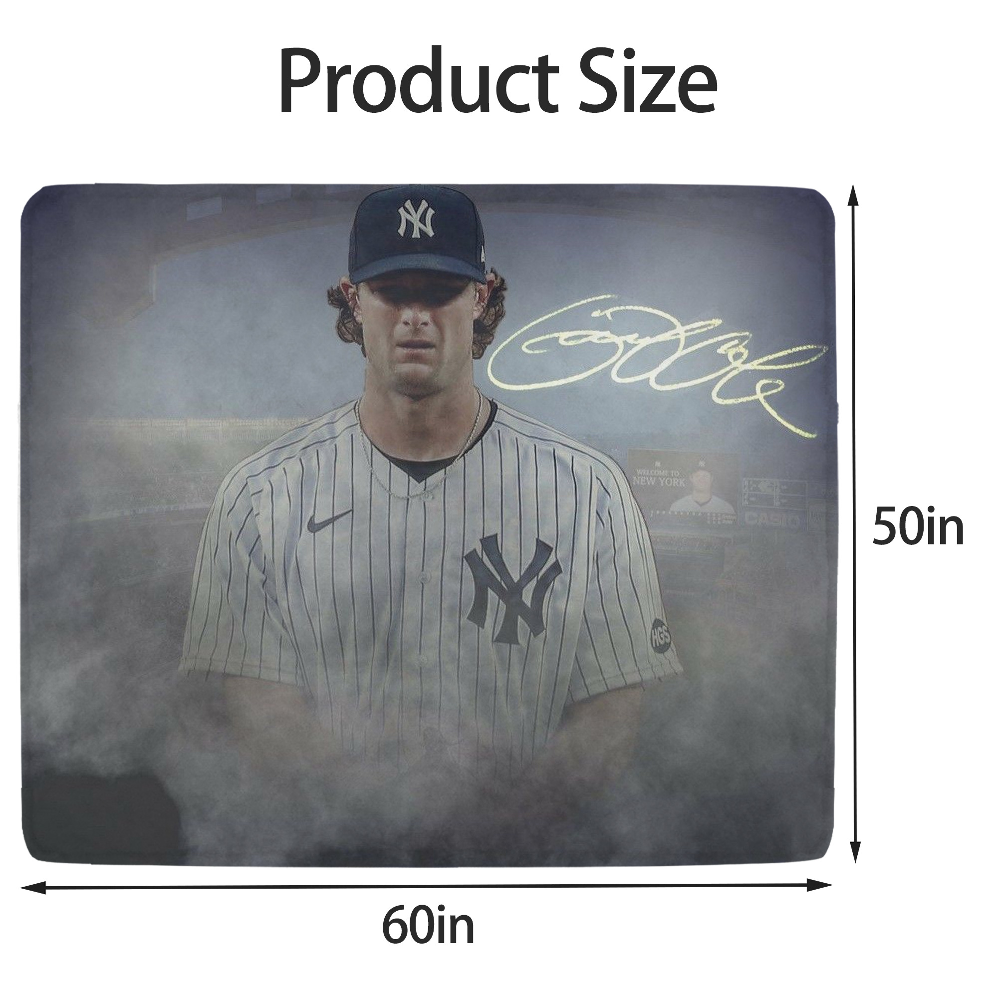 Gerrit Cole 27 Soft Fleece Throw Blanket 50 X 60 Inch – Super Soft, Lightweight, And Durable – Perfect For Sofa, Bed, Camping, And More – Ideal Gift For Family And Friends