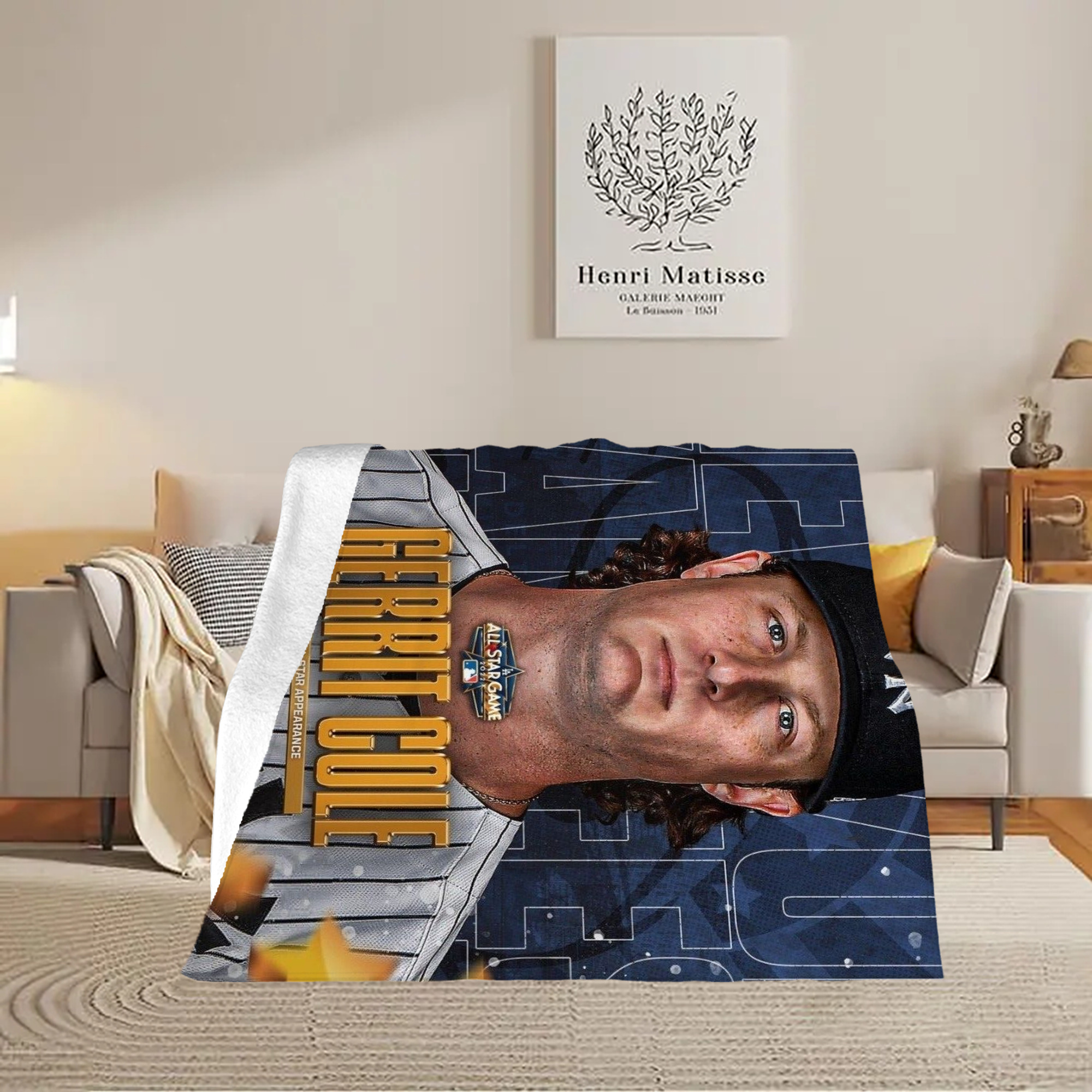 Gerrit Cole 5 Soft Fleece Throw Blanket 50 X 60 Inch – Super Soft, Lightweight, And Durable – Perfect For Sofa, Bed, Camping, And More – Ideal Gift For Family And Friends