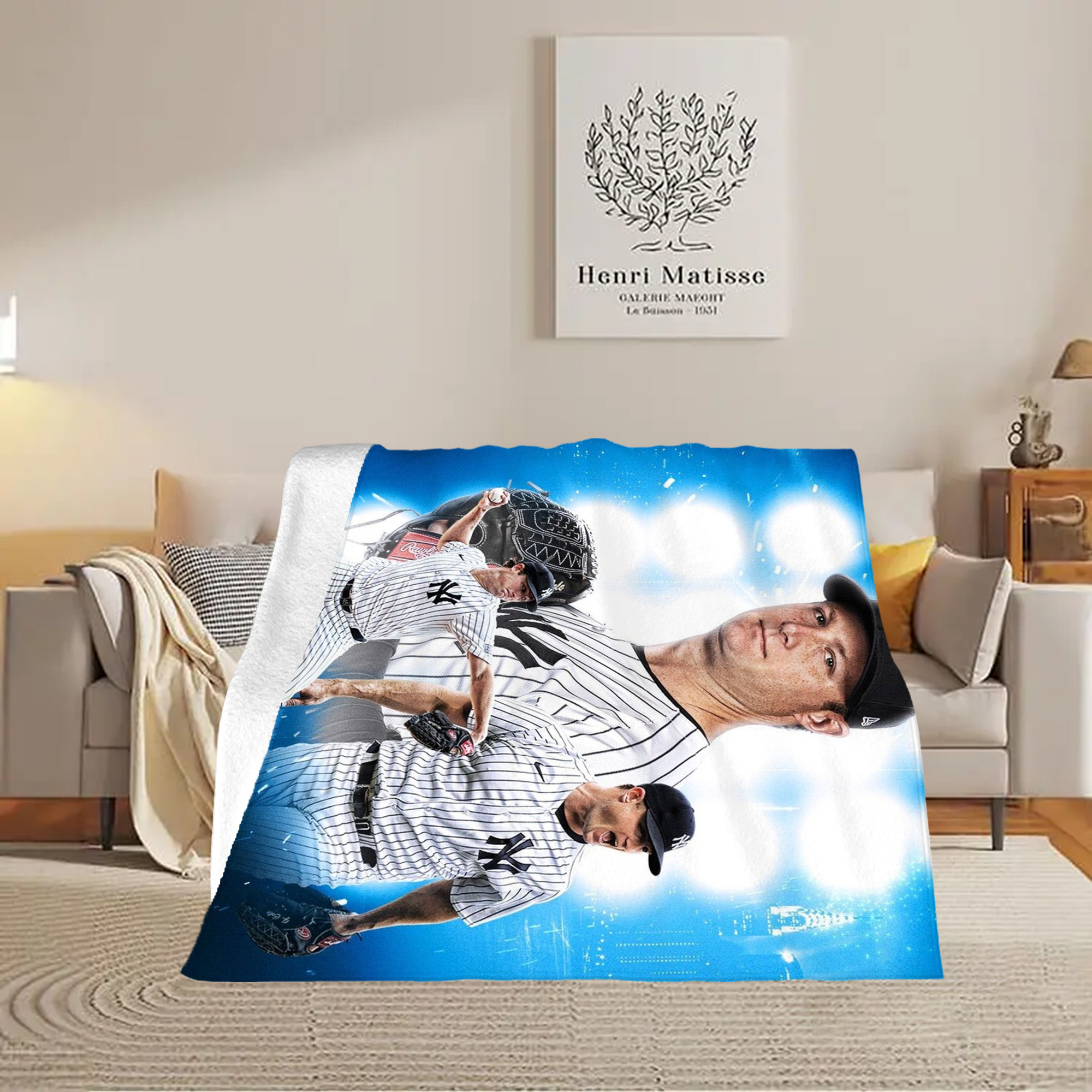 Gerrit Cole 7 Soft Fleece Throw Blanket 50 X 60 Inch – Super Soft, Lightweight, And Durable – Perfect For Sofa, Bed, Camping, And More – Ideal Gift For Family And Friends