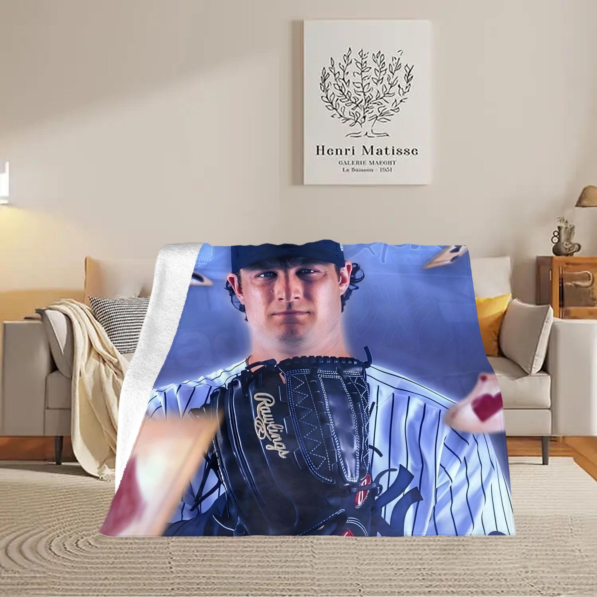 Gerrit Cole 9 Soft Fleece Throw Blanket 50 X 60 Inch – Super Soft, Lightweight, And Durable – Perfect For Sofa, Bed, Camping, And More – Ideal Gift For Family And Friends