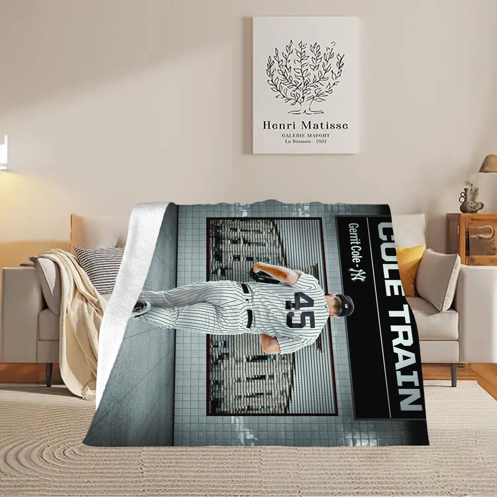 Gerrit Cole 12 Soft Fleece Throw Blanket 50 X 60 Inch – Super Soft, Lightweight, And Durable – Perfect For Sofa, Bed, Camping, And More – Ideal Gift For Family And Friends