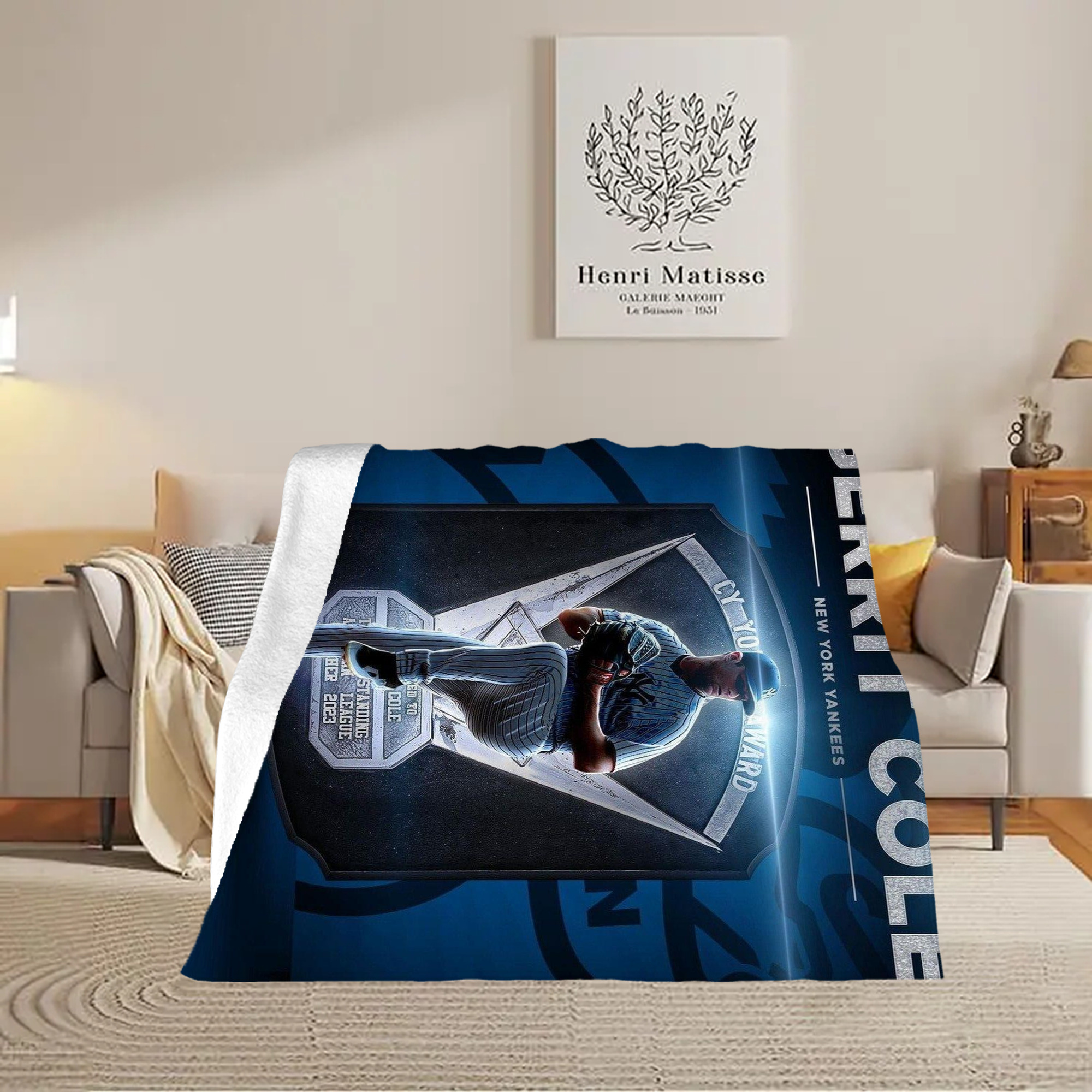 Gerrit Cole 15 Soft Fleece Throw Blanket 50 X 60 Inch – Super Soft, Lightweight, And Durable – Perfect For Sofa, Bed, Camping, And More – Ideal Gift For Family And Friends