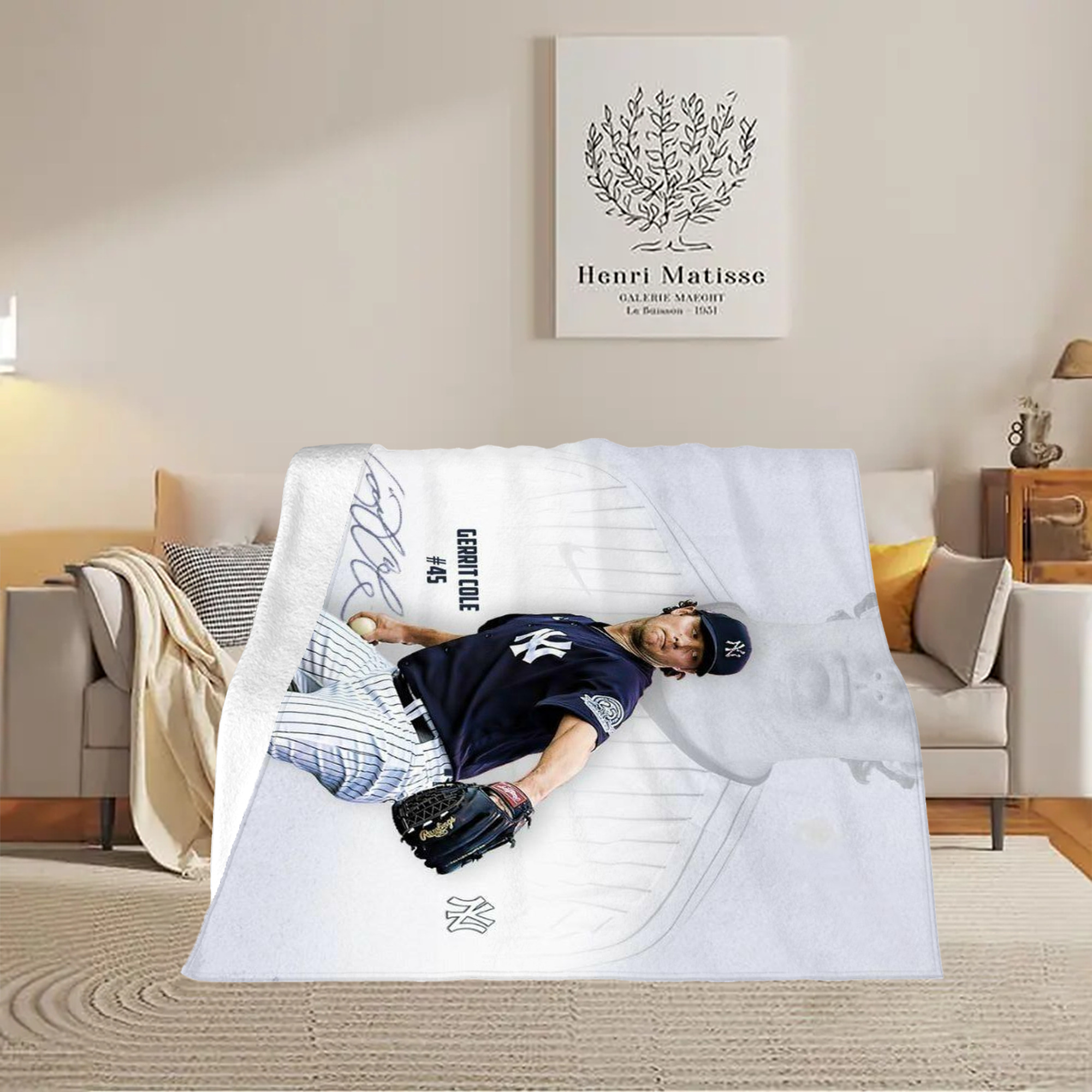 Gerrit Cole 17 Soft Fleece Throw Blanket 50 X 60 Inch – Super Soft, Lightweight, And Durable – Perfect For Sofa, Bed, Camping, And More – Ideal Gift For Family And Friends