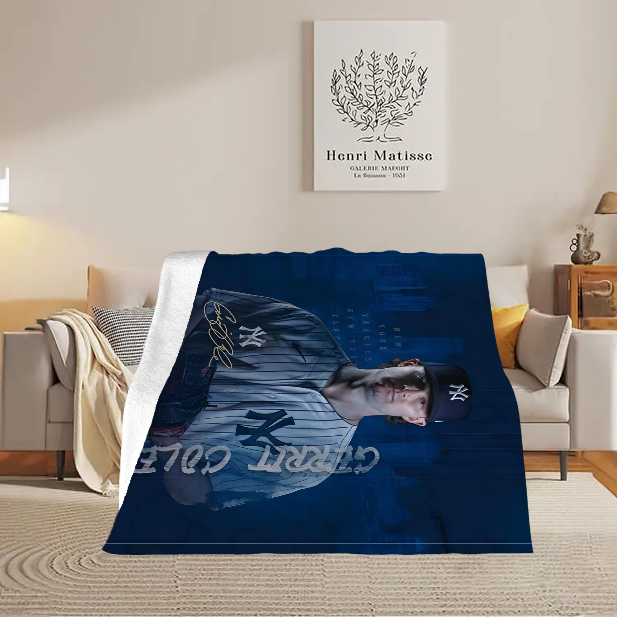 Gerrit Cole 19 Soft Fleece Throw Blanket 50 X 60 Inch – Super Soft, Lightweight, And Durable – Perfect For Sofa, Bed, Camping, And More – Ideal Gift For Family And Friends