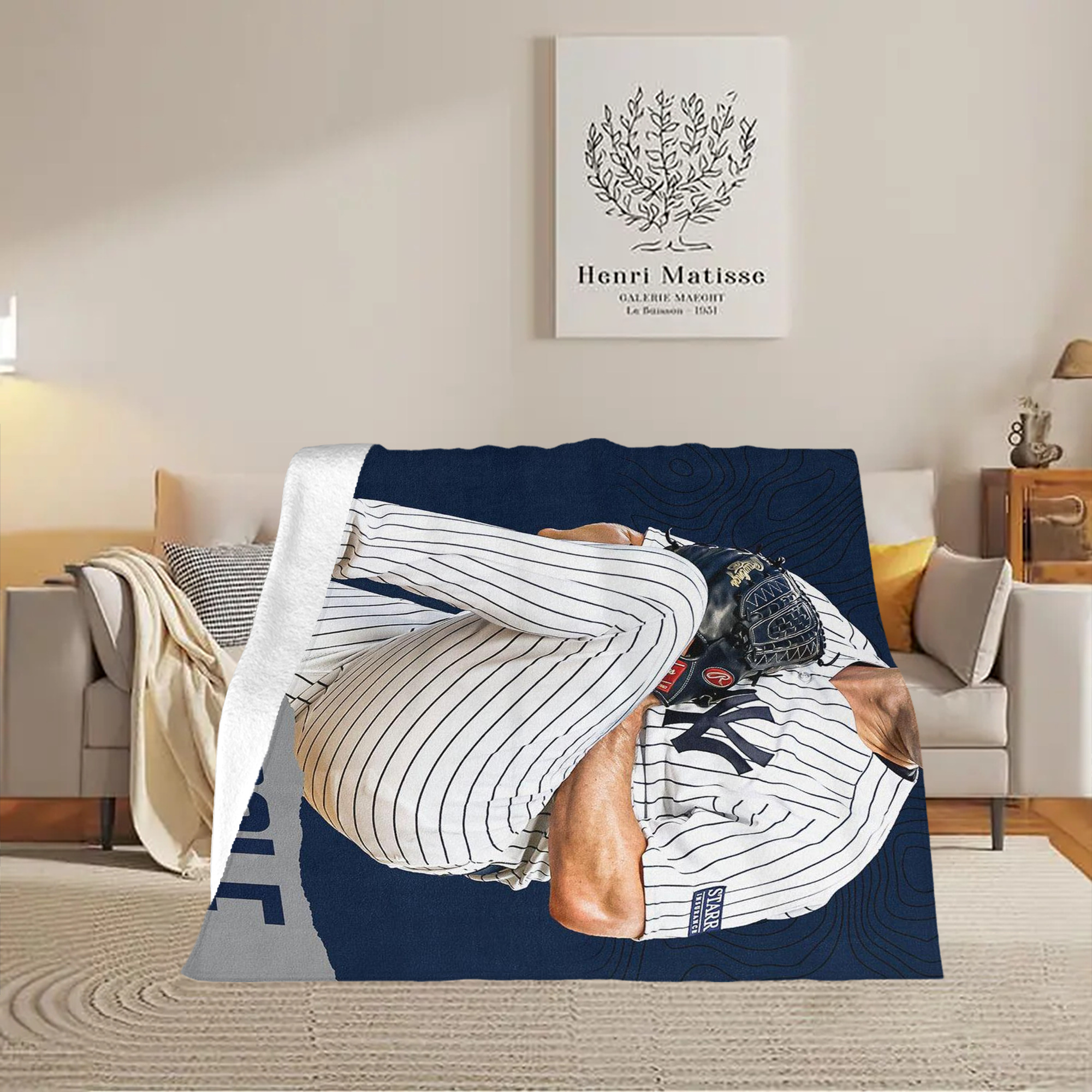 Gerrit Cole 22 Soft Fleece Throw Blanket 50 X 60 Inch – Super Soft, Lightweight, And Durable – Perfect For Sofa, Bed, Camping, And More – Ideal Gift For Family And Friends