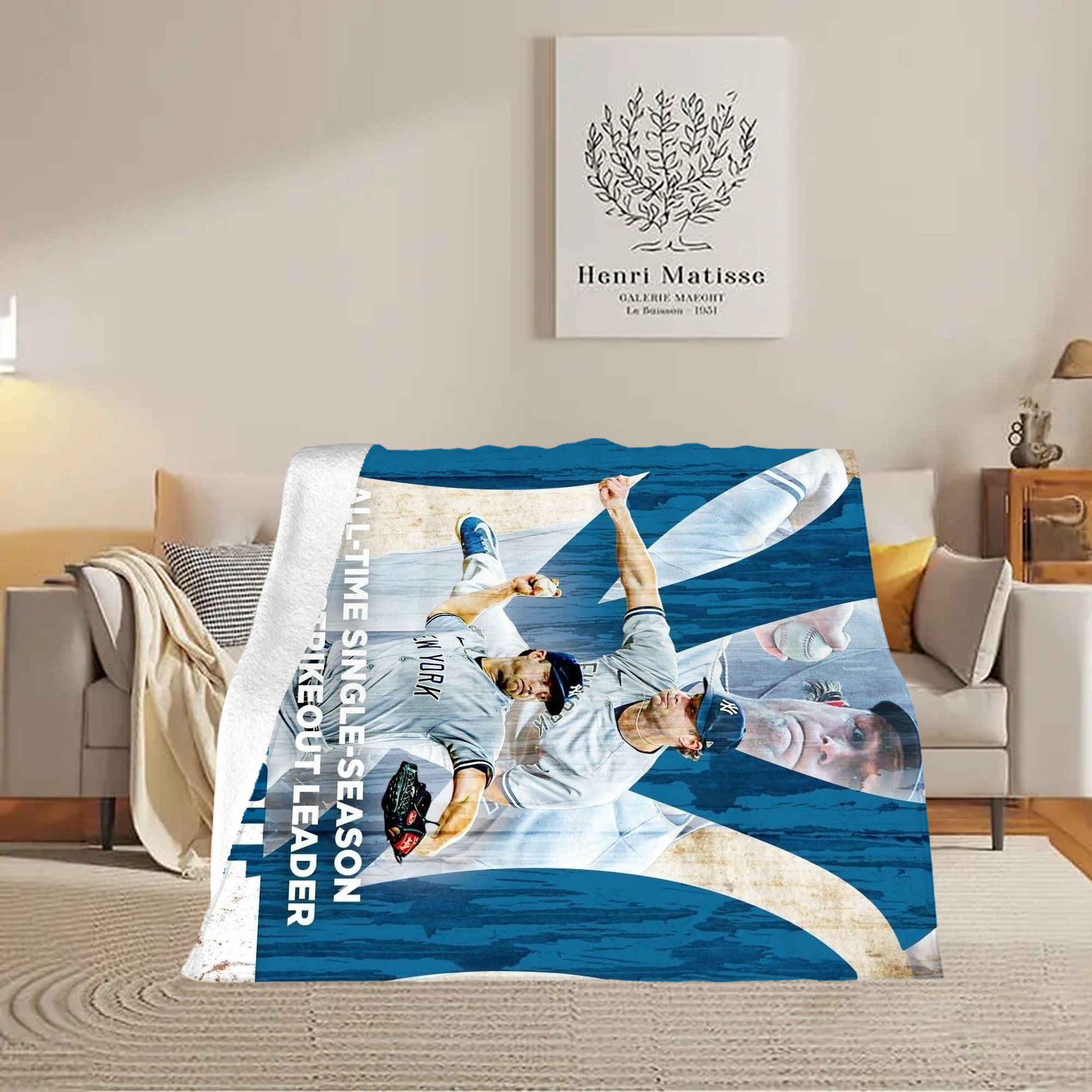 Gerrit Cole 25 Soft Fleece Throw Blanket 50 X 60 Inch – Super Soft, Lightweight, And Durable – Perfect For Sofa, Bed, Camping, And More – Ideal Gift For Family And Friends