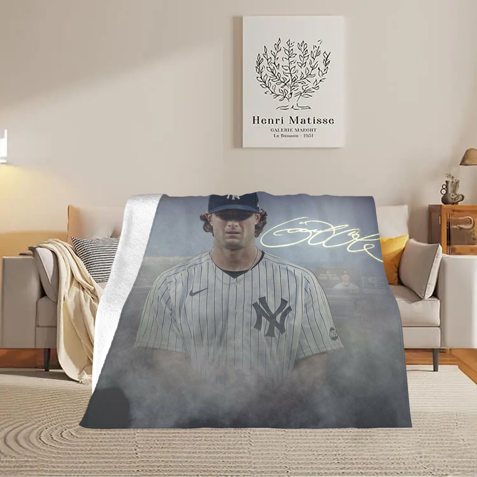 Gerrit Cole 27 Soft Fleece Throw Blanket 50 X 60 Inch – Super Soft, Lightweight, And Durable – Perfect For Sofa, Bed, Camping, And More – Ideal Gift For Family And Friends