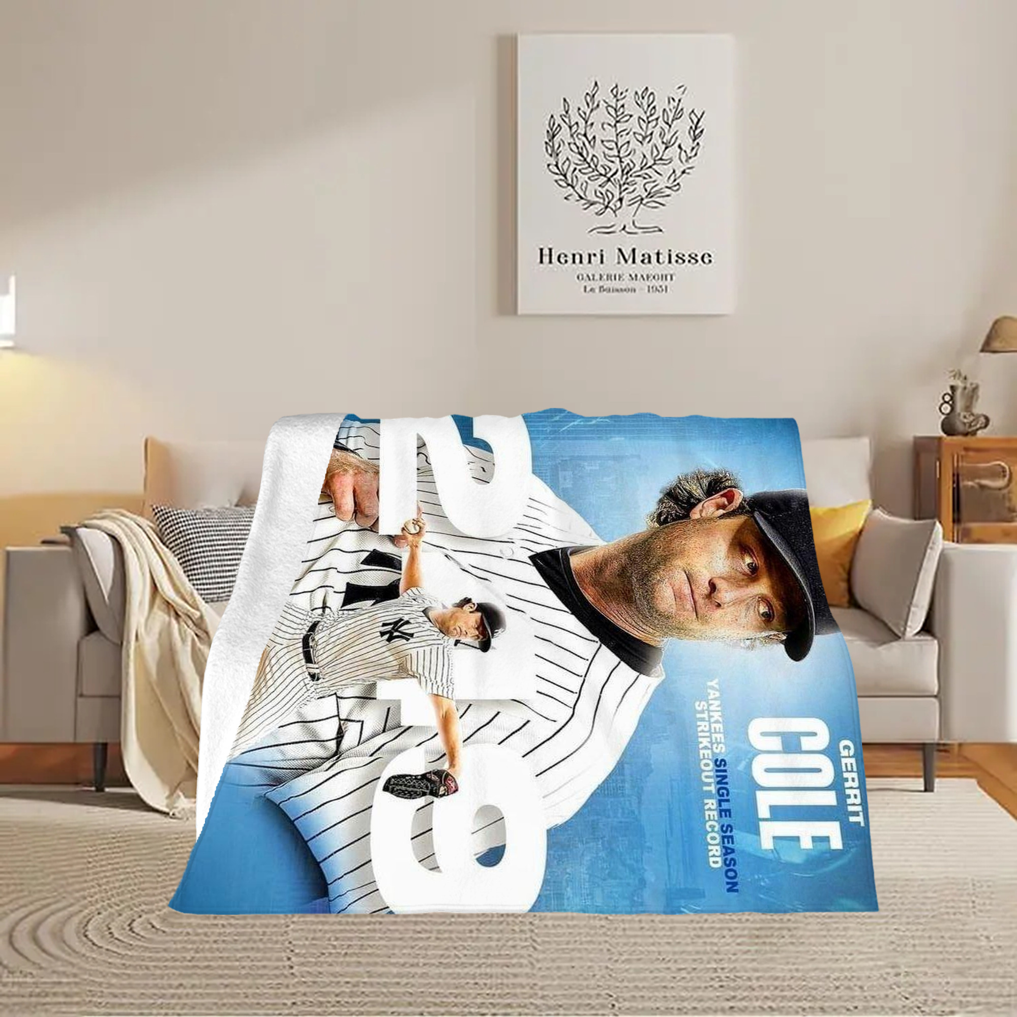 Gerrit Cole 29 Soft Fleece Throw Blanket 50 X 60 Inch – Super Soft, Lightweight, And Durable – Perfect For Sofa, Bed, Camping, And More – Ideal Gift For Family And Friends