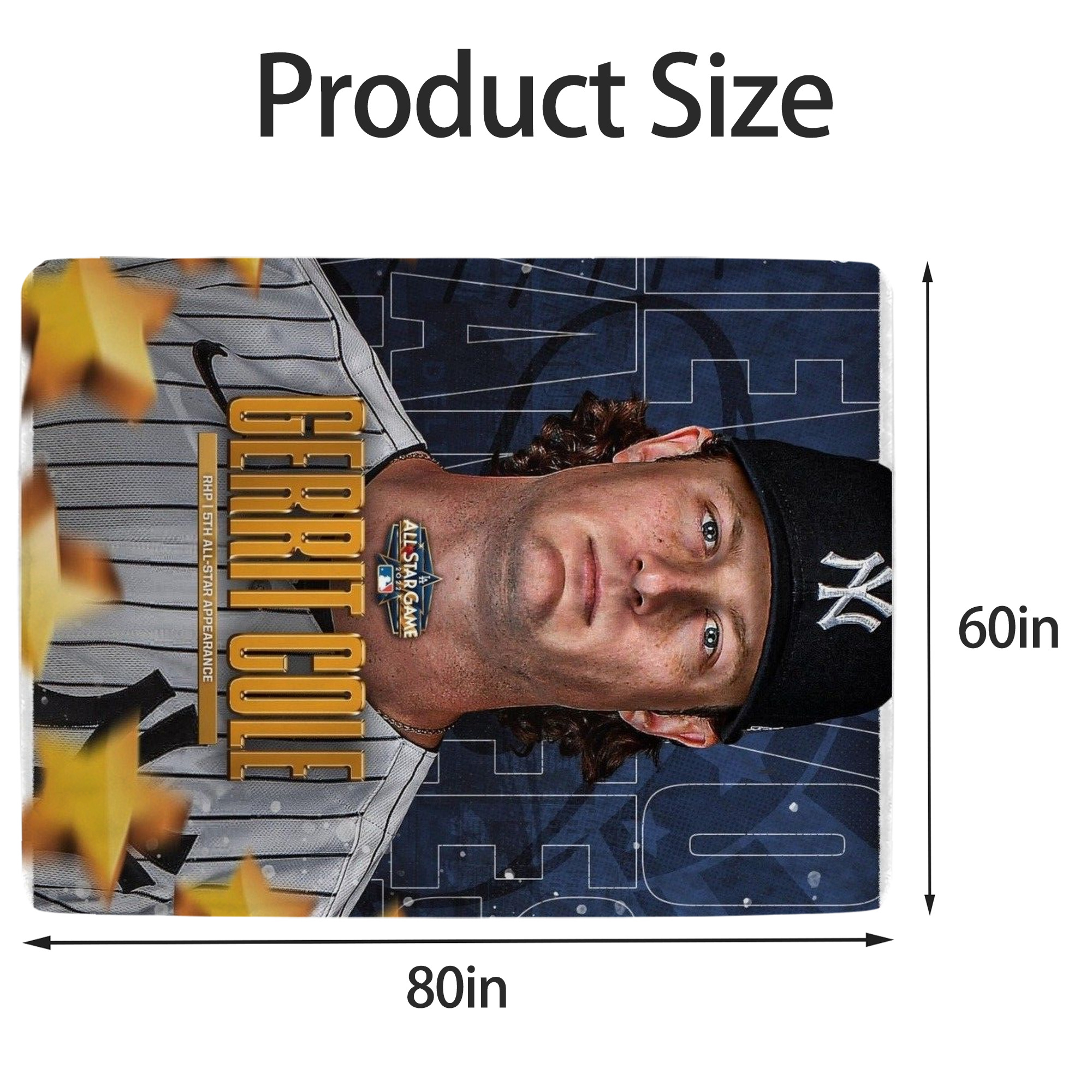 Gerrit Cole 5 Soft Fleece Throw Blanket 60 X 80 Inch – Super Soft, Lightweight, And Durable – Perfect For Sofa, Bed, Camping, And More – Ideal Gift For Family And Friends