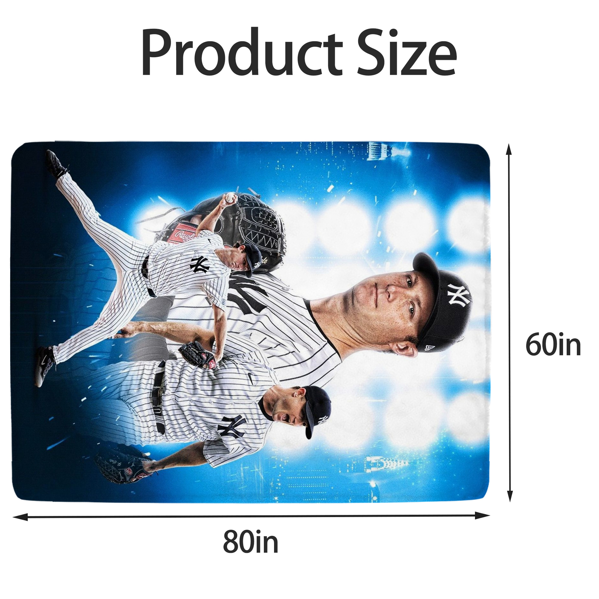 Gerrit Cole 7 Soft Fleece Throw Blanket 60 X 80 Inch – Super Soft, Lightweight, And Durable – Perfect For Sofa, Bed, Camping, And More – Ideal Gift For Family And Friends