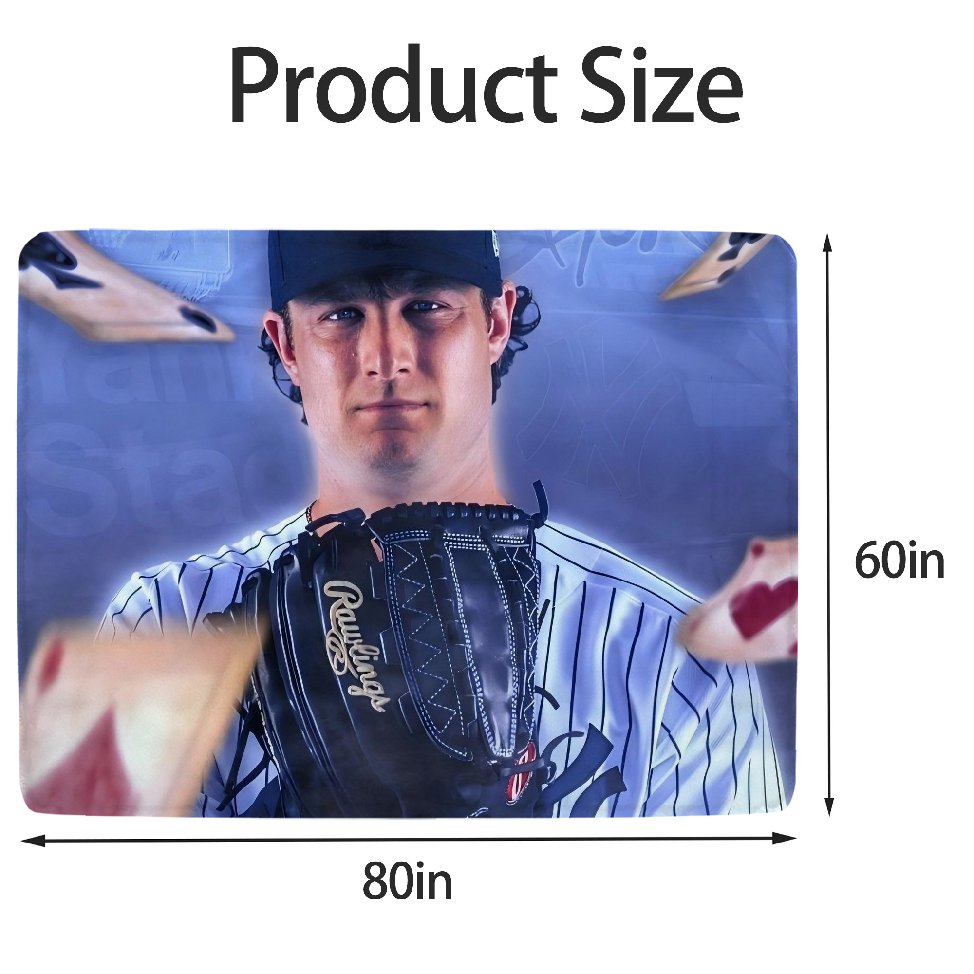 Gerrit Cole 9 Soft Fleece Throw Blanket 60 X 80 Inch – Super Soft, Lightweight, And Durable – Perfect For Sofa, Bed, Camping, And More – Ideal Gift For Family And Friends