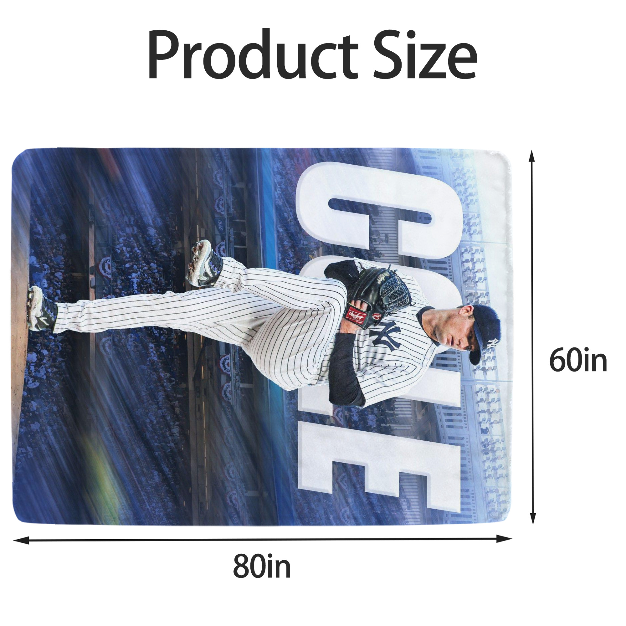 Gerrit Cole 13 Soft Fleece Throw Blanket 60 X 80 Inch – Super Soft, Lightweight, And Durable – Perfect For Sofa, Bed, Camping, And More – Ideal Gift For Family And Friends