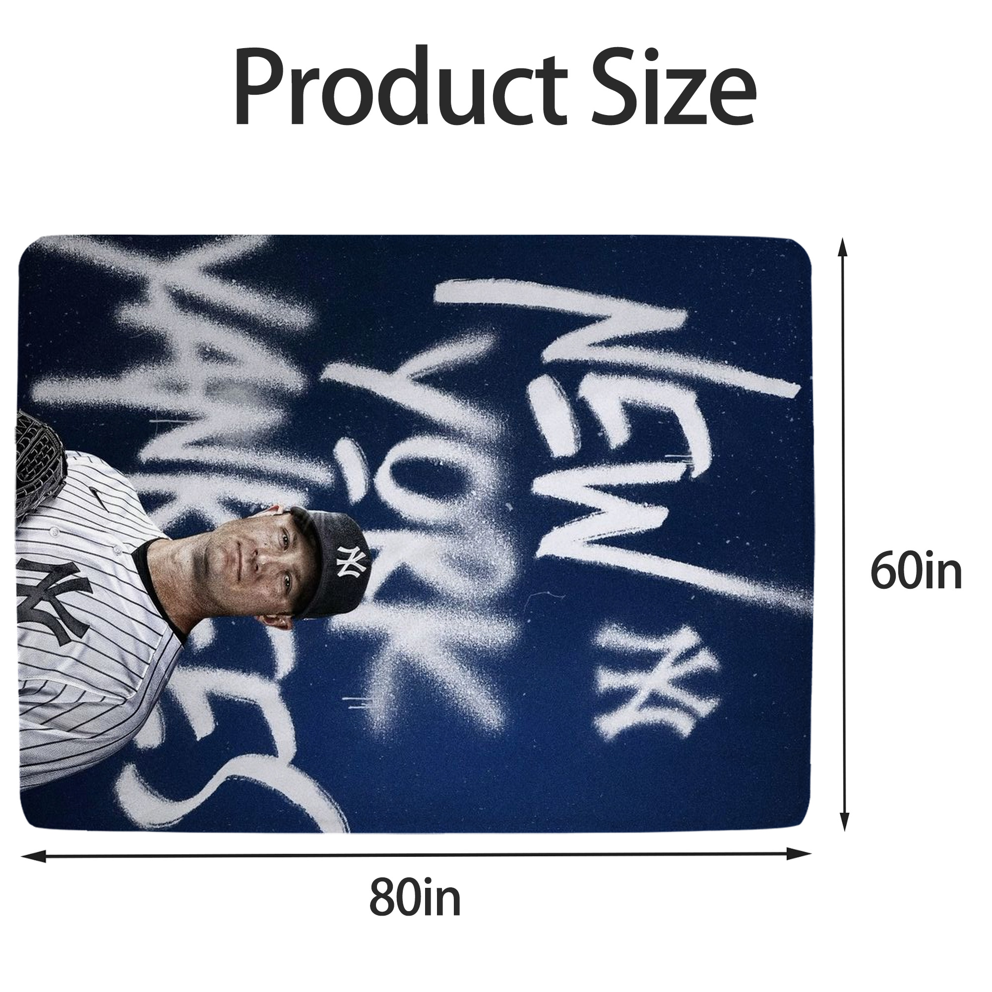 Gerrit Cole 18 Soft Fleece Throw Blanket 60 X 80 Inch – Super Soft, Lightweight, And Durable – Perfect For Sofa, Bed, Camping, And More – Ideal Gift For Family And Friends