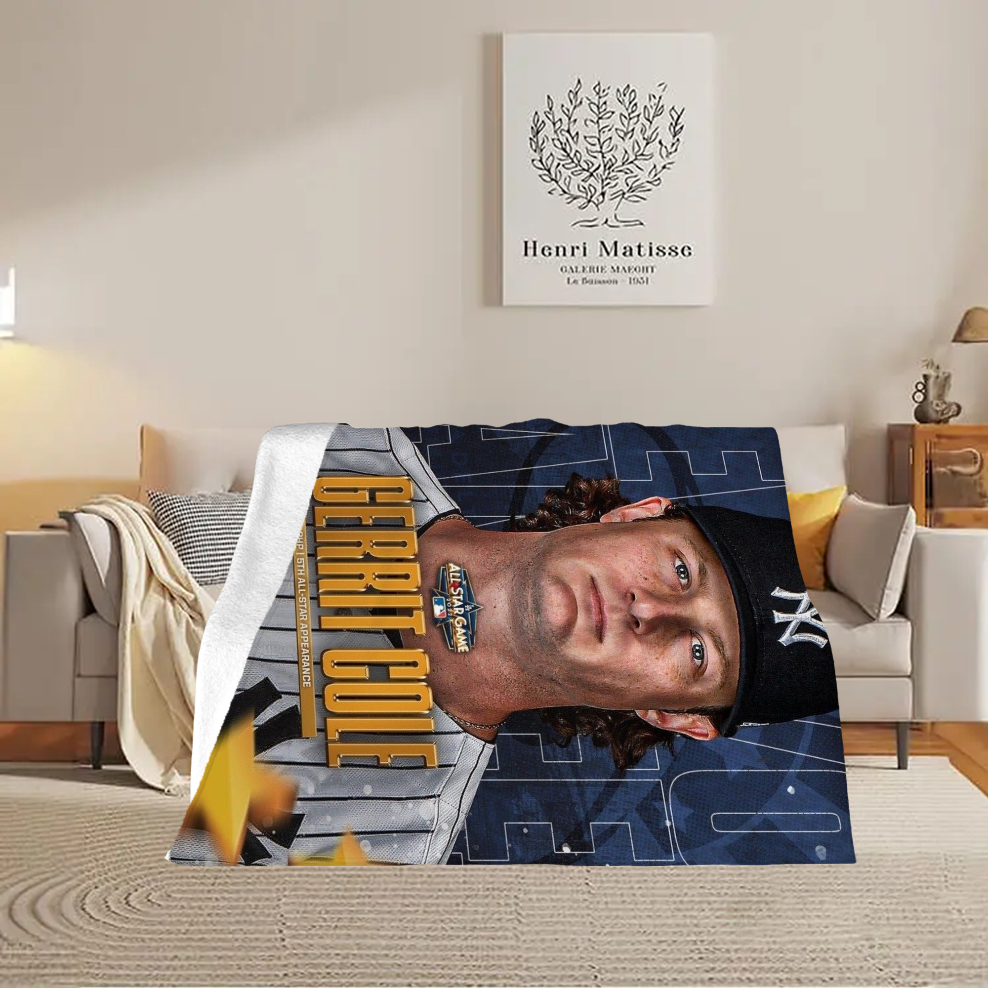 Gerrit Cole 5 Soft Fleece Throw Blanket 60 X 80 Inch – Super Soft, Lightweight, And Durable – Perfect For Sofa, Bed, Camping, And More – Ideal Gift For Family And Friends