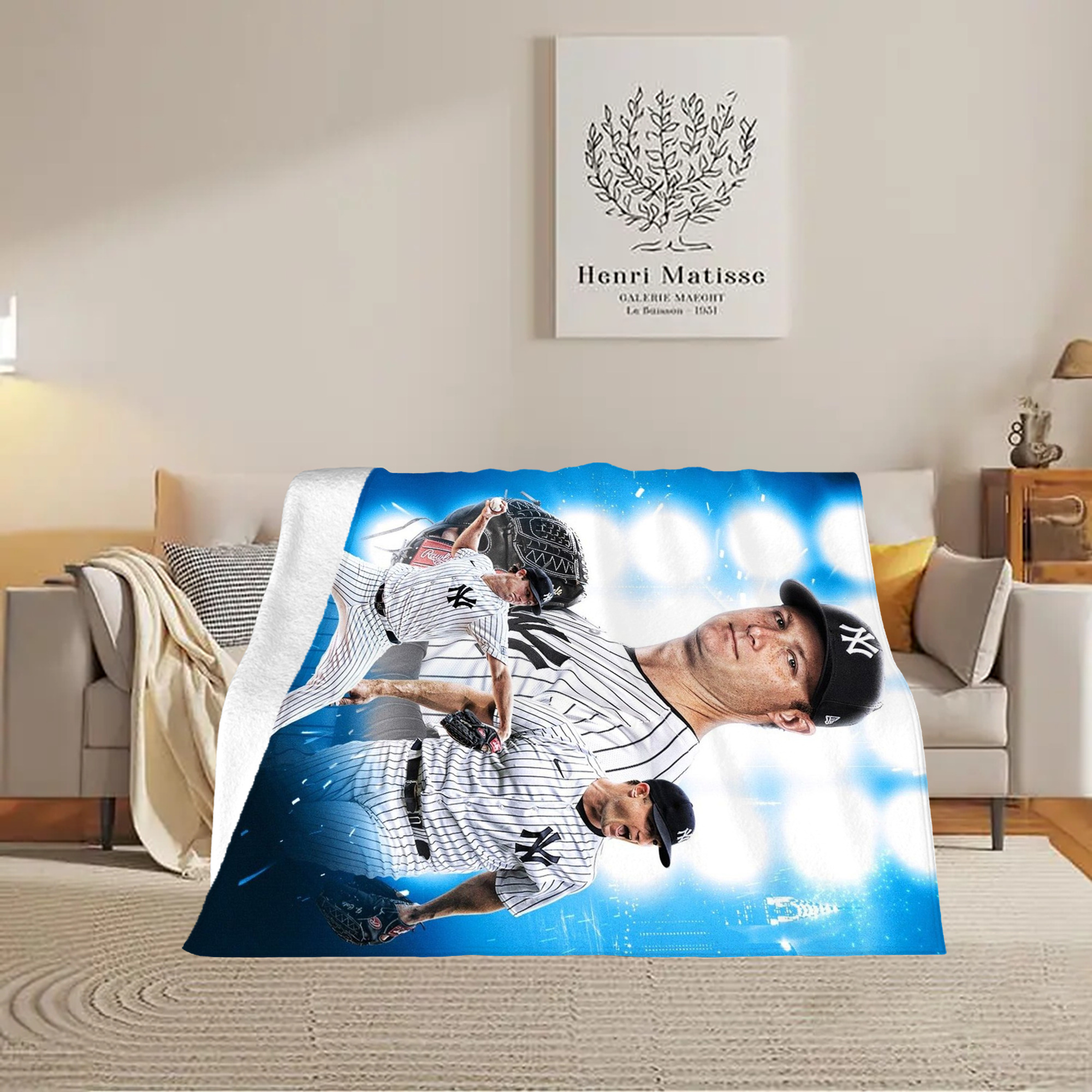 Gerrit Cole 7 Soft Fleece Throw Blanket 60 X 80 Inch – Super Soft, Lightweight, And Durable – Perfect For Sofa, Bed, Camping, And More – Ideal Gift For Family And Friends