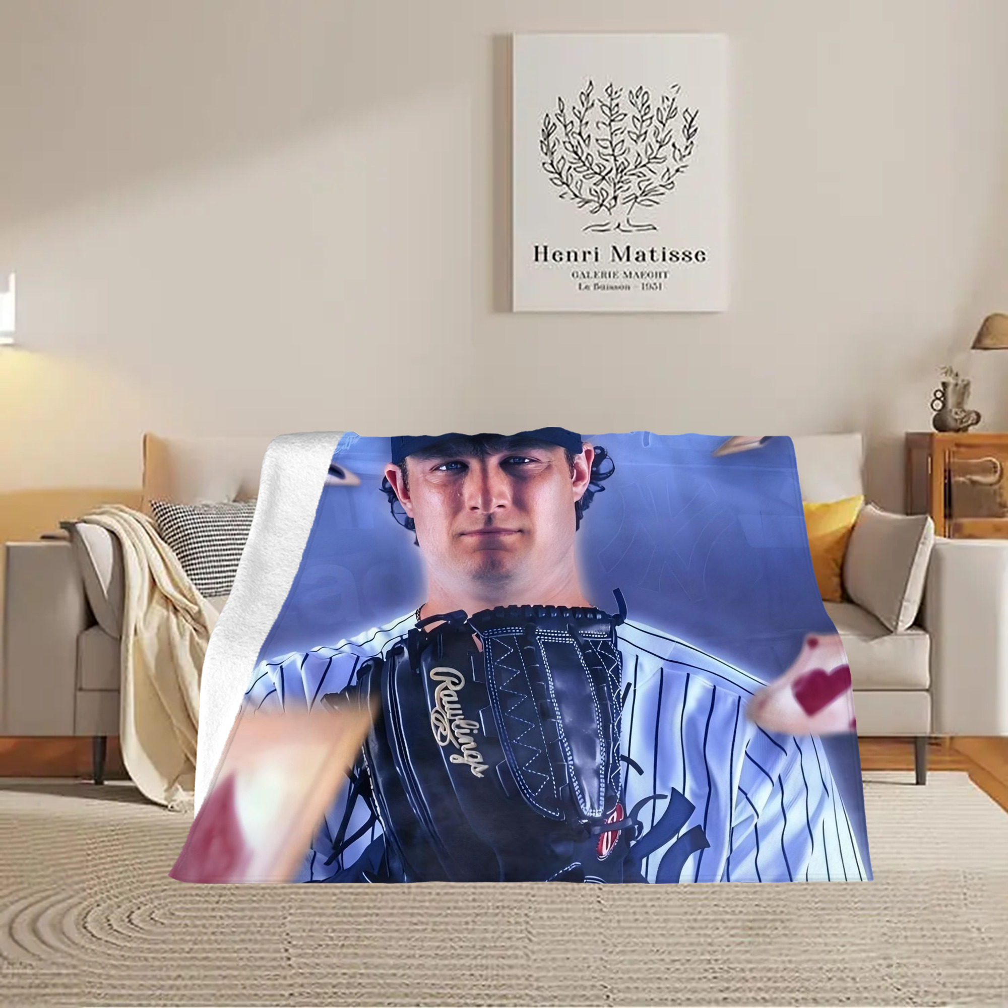 Gerrit Cole 9 Soft Fleece Throw Blanket 60 X 80 Inch – Super Soft, Lightweight, And Durable – Perfect For Sofa, Bed, Camping, And More – Ideal Gift For Family And Friends