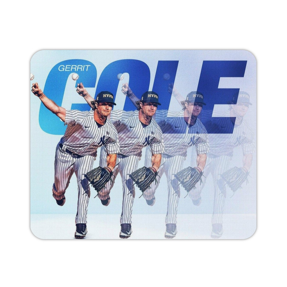 Gerrit Cole 32 Durable Rubber Mouse Pad With Stitched Edges, Waterproof, Non-Slip Surface, Ultra-Thin Design For Gaming, Office