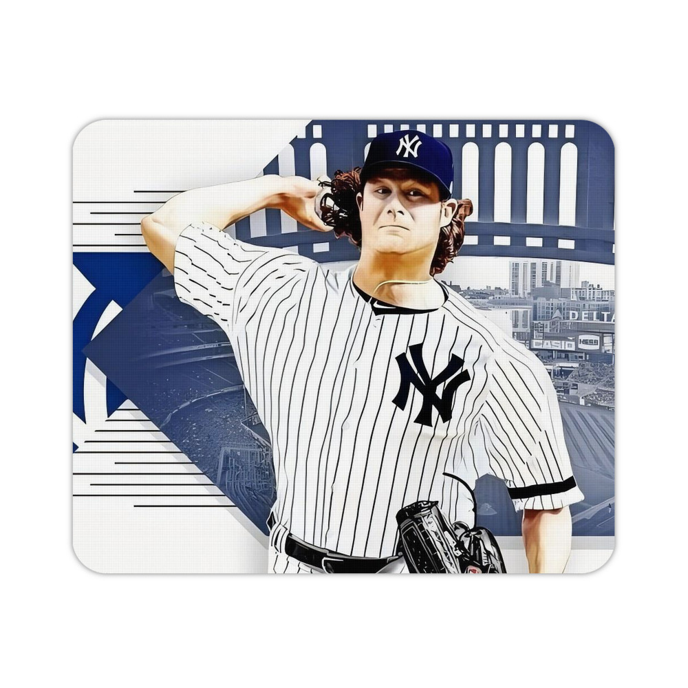 Gerrit Cole 33 Durable Rubber Mouse Pad With Stitched Edges, Waterproof, Non-Slip Surface, Ultra-Thin Design For Gaming, Office