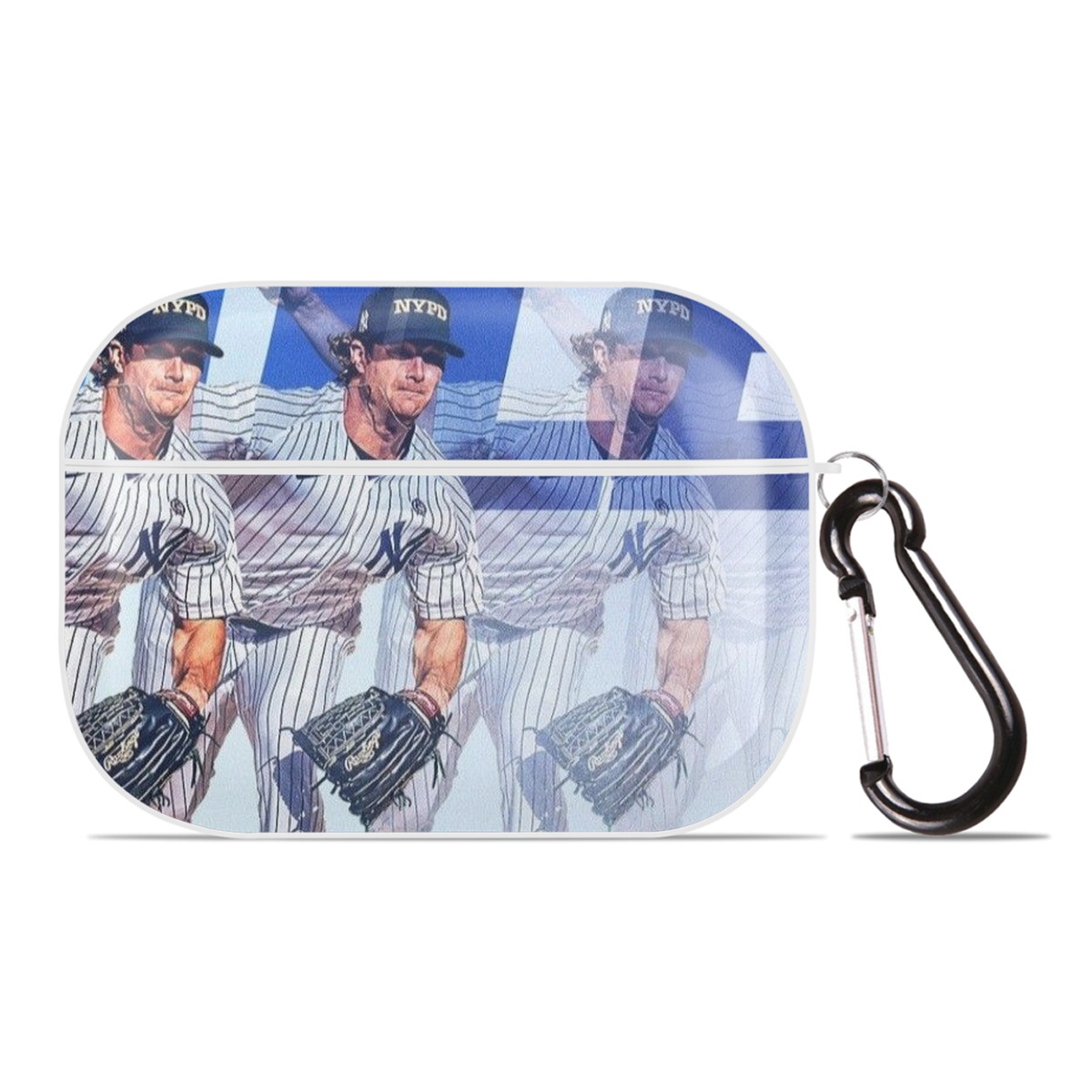 Gerrit Cole 32 AirPods Pro Hard Case White With Keychain, Durable Flexible PC, Precise Cutouts, Anti-Fingerprint, Yellowing & Scratch Resistant, Full Protection, Washable