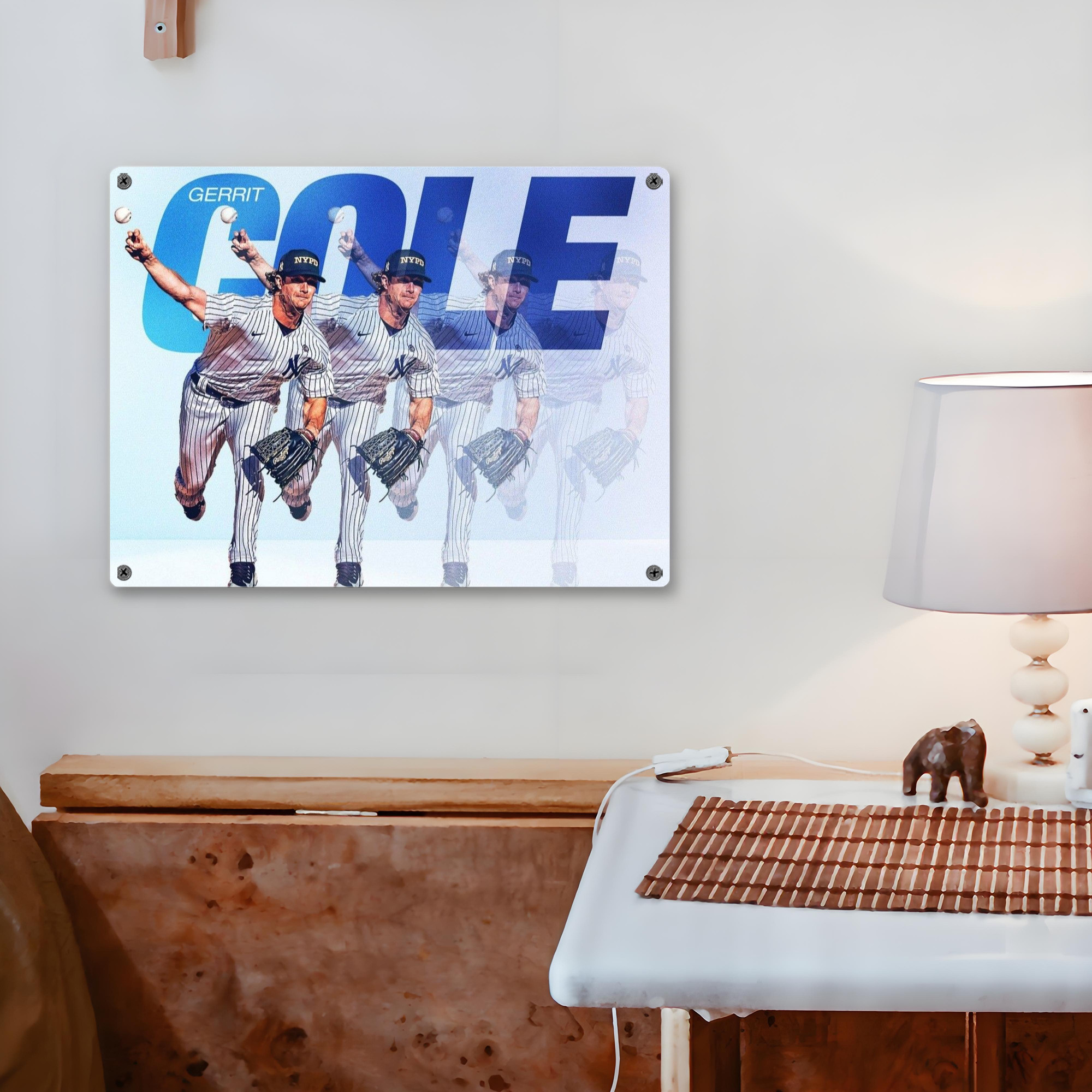 Gerrit Cole 32 Vintage Metal Tin Sign 16x12 – Full-Print Iron Wall Decor – Durable, Fade-Resistant – Easy To Hang – Ideal For Home, Bar, Kitchen & Office Decor