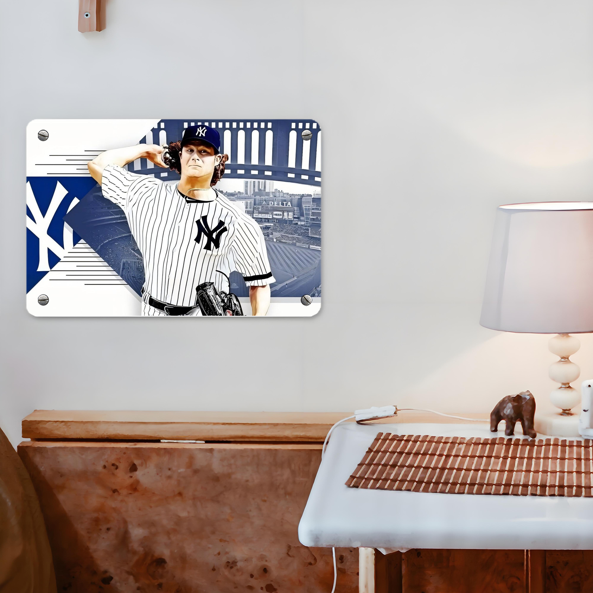 Gerrit Cole 33 Metal Tin Sign 12x8inch - Premium Full-Print Decorative Wall Art, Durable Rust-Resistant Metal Plaque For Living Room, Bedroom, Kitchen, Office, Bar Décor