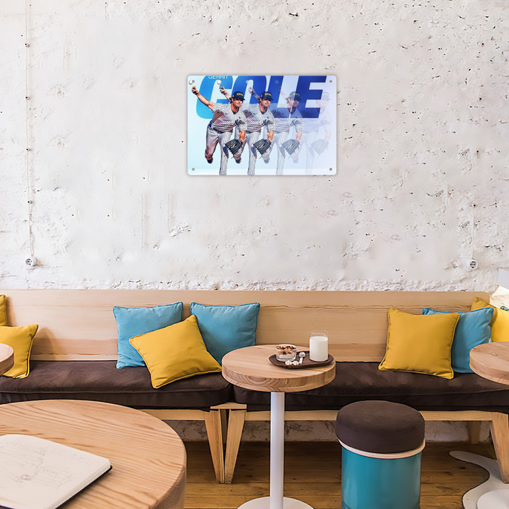 Gerrit Cole 32 Decorative Aluminum Plaque – Horizontal Design – Durable, Stylish, Easy To Install – Ideal For Home, Office, Bar, And More