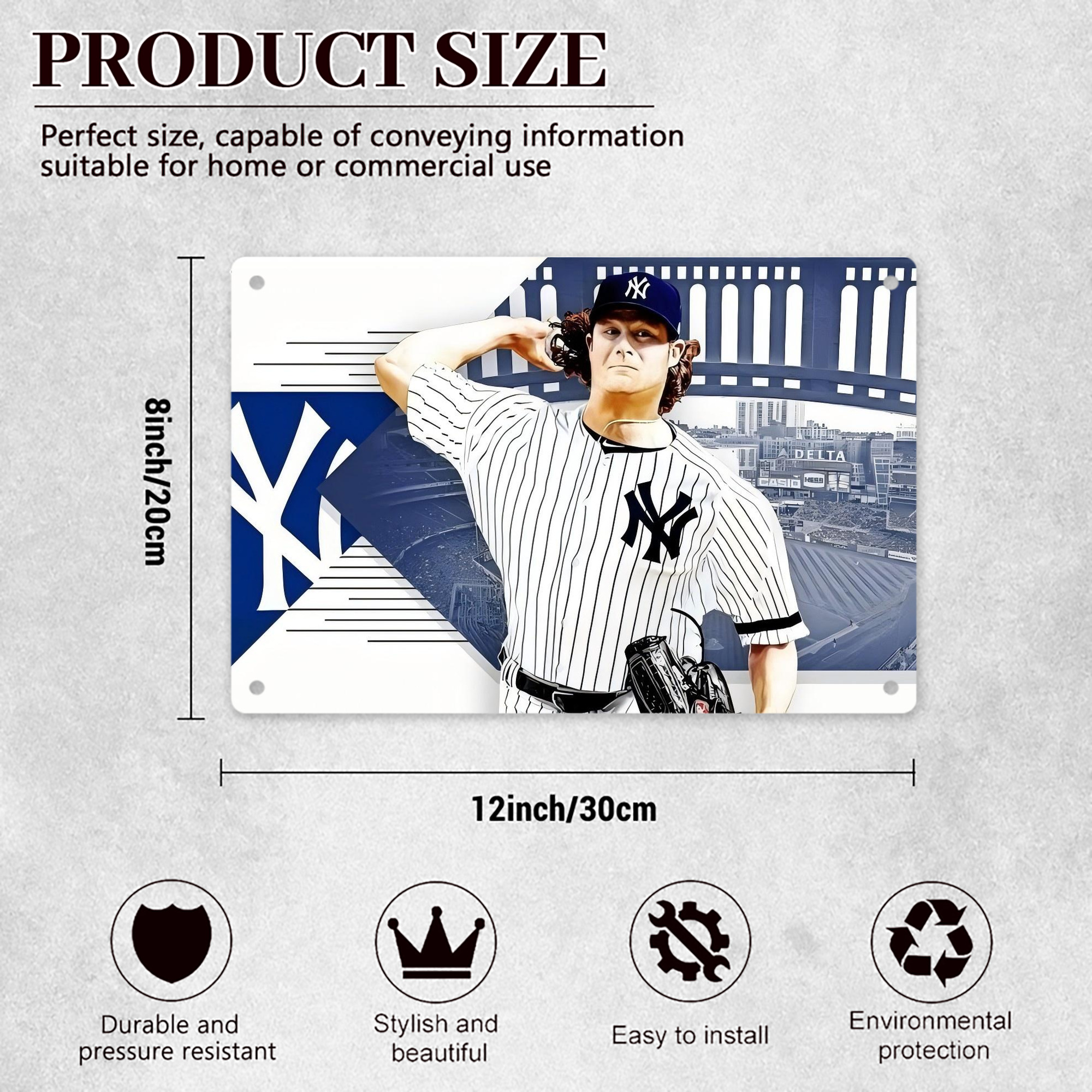 Gerrit Cole 33 Decorative Aluminum Plaque – Horizontal Design – Durable, Stylish, Easy To Install – Ideal For Home, Office, Bar, And More