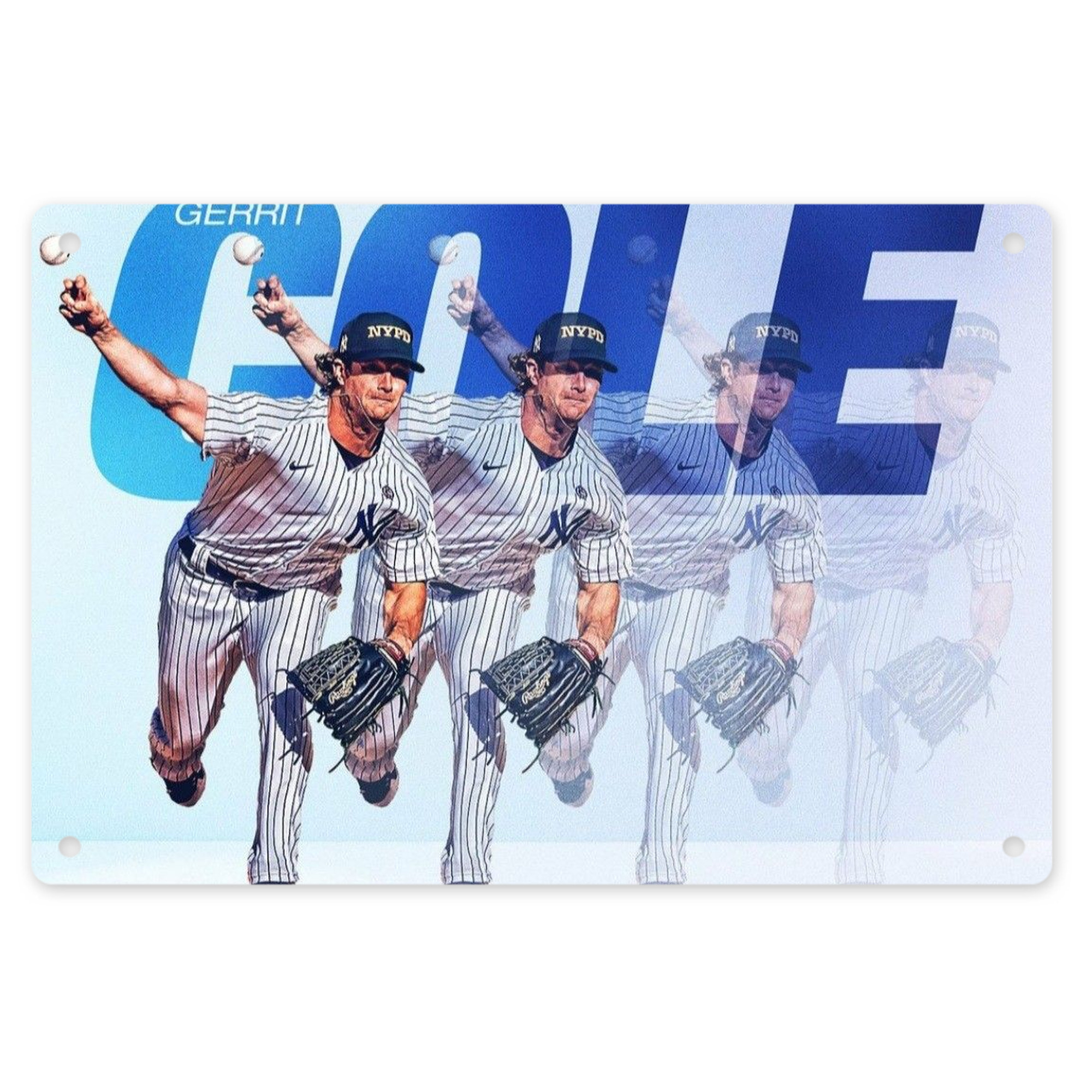 Gerrit Cole 32 Decorative Aluminum Plaque – Horizontal Design – Durable, Stylish, Easy To Install – Ideal For Home, Office, Bar, And More