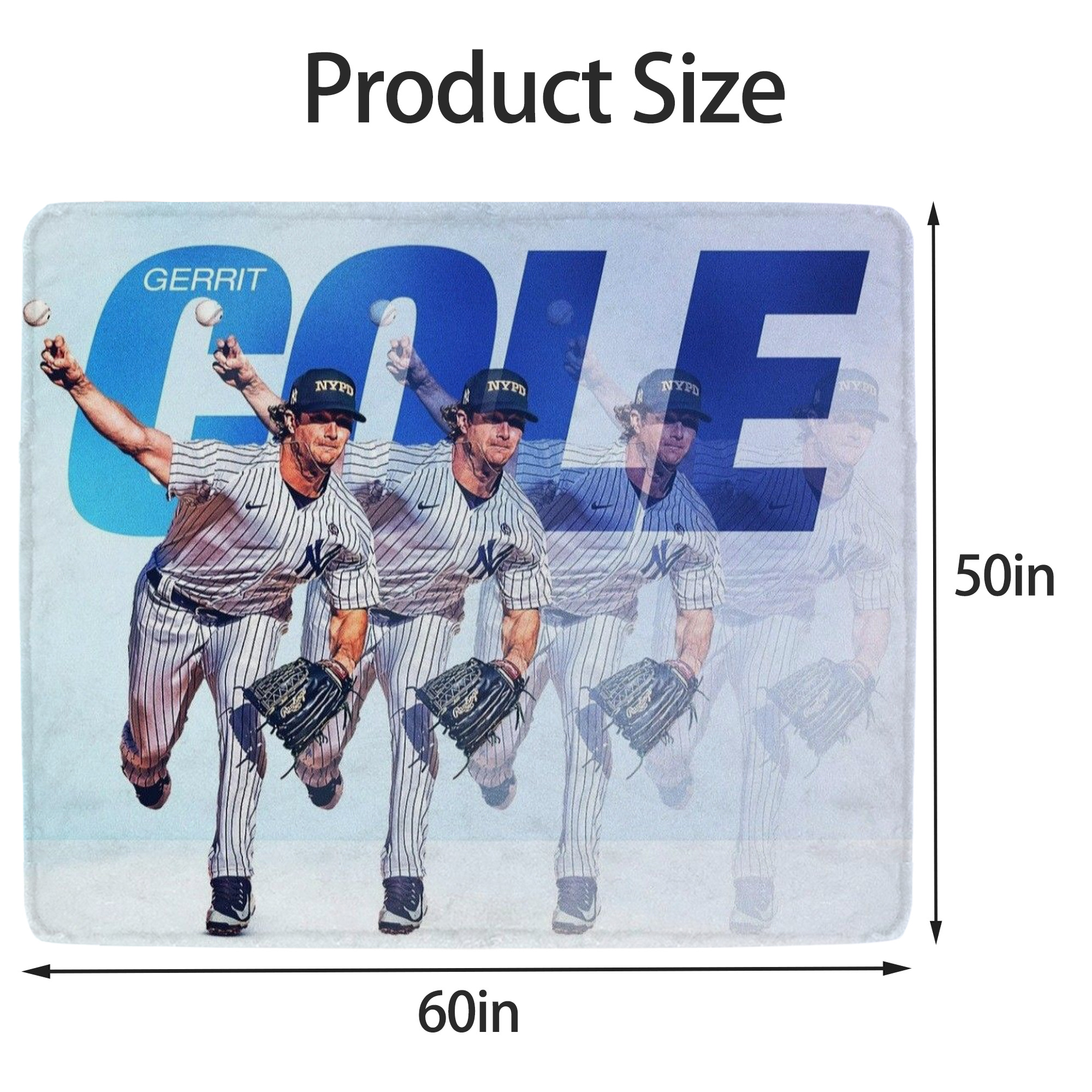 Gerrit Cole 32 Soft Fleece Throw Blanket 50 X 60 Inch – Super Soft, Lightweight, And Durable – Perfect For Sofa, Bed, Camping, And More – Ideal Gift For Family And Friends