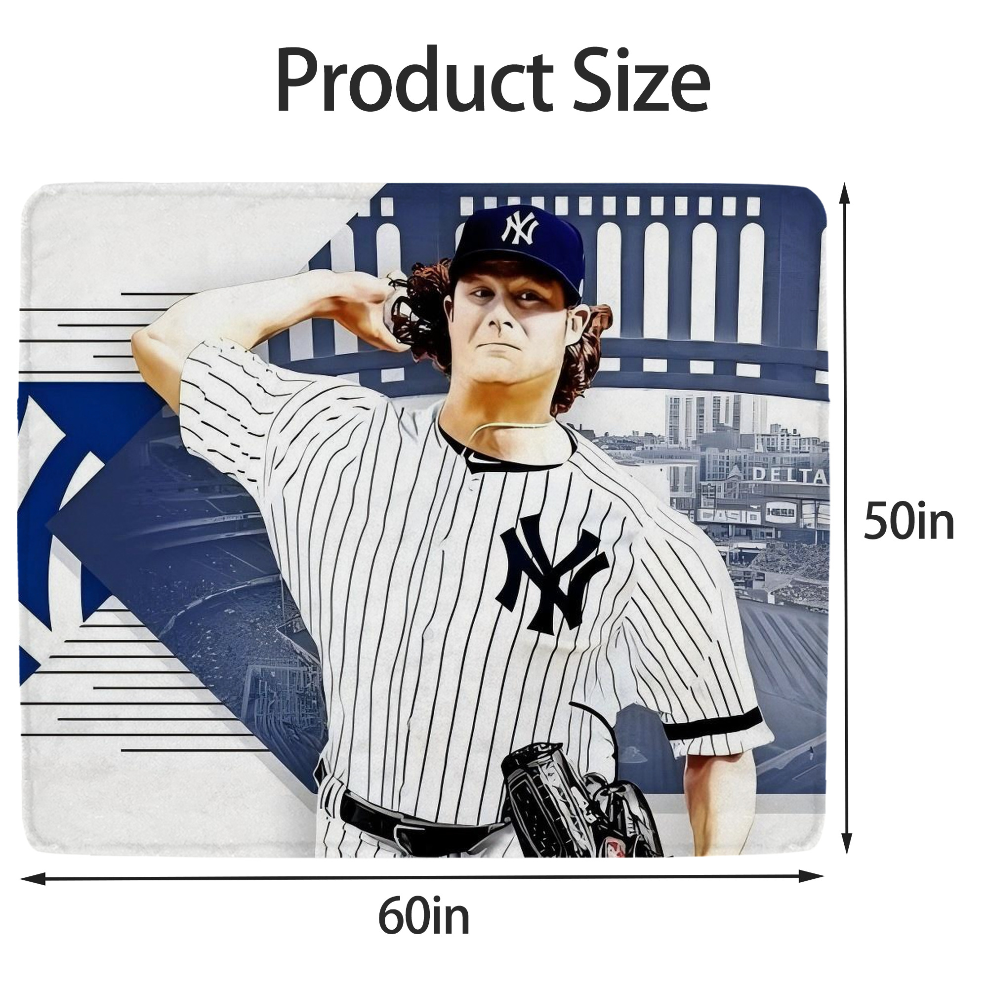 Gerrit Cole 33 Soft Fleece Throw Blanket 50 X 60 Inch – Super Soft, Lightweight, And Durable – Perfect For Sofa, Bed, Camping, And More – Ideal Gift For Family And Friends