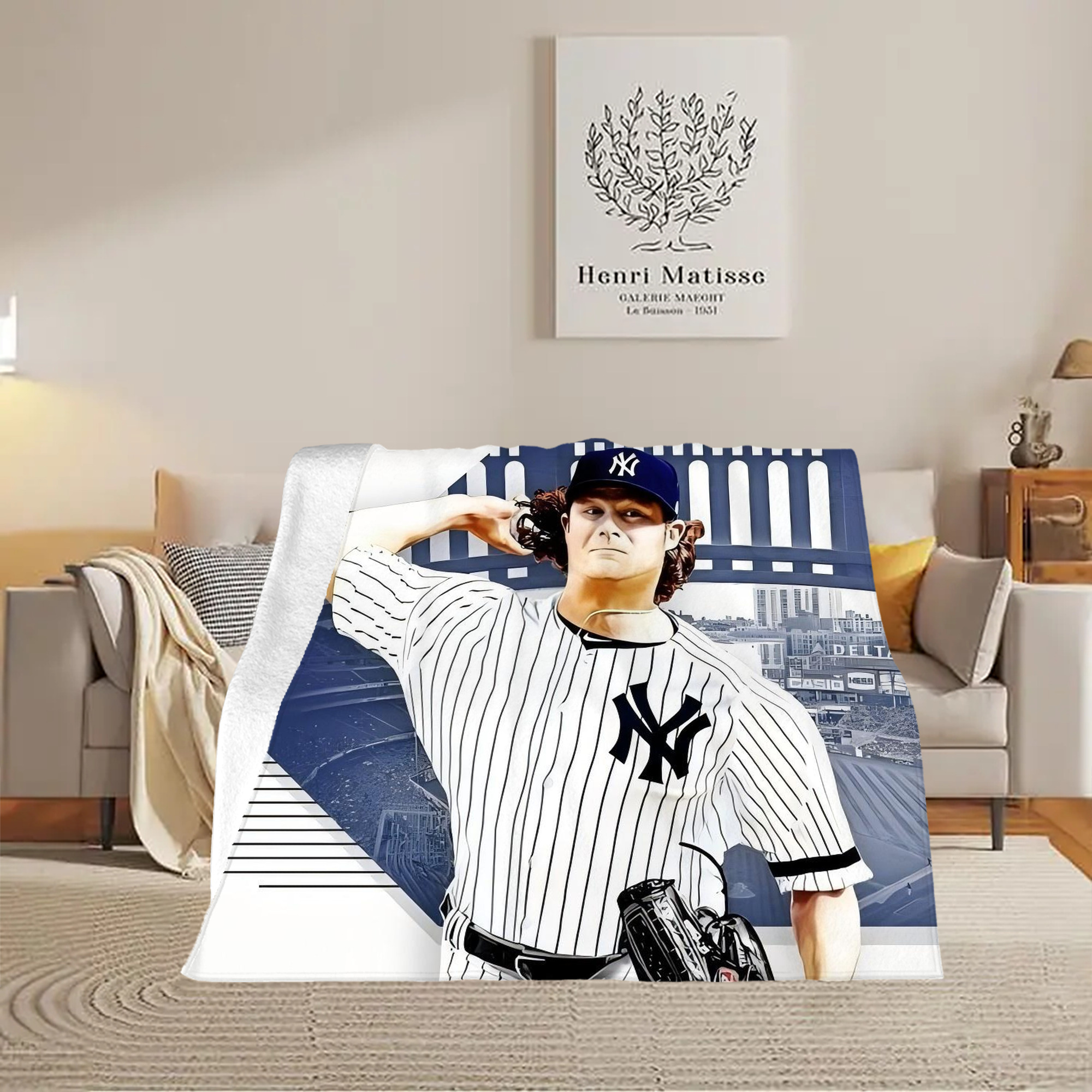 Gerrit Cole 33 Soft Fleece Throw Blanket 50 X 60 Inch – Super Soft, Lightweight, And Durable – Perfect For Sofa, Bed, Camping, And More – Ideal Gift For Family And Friends