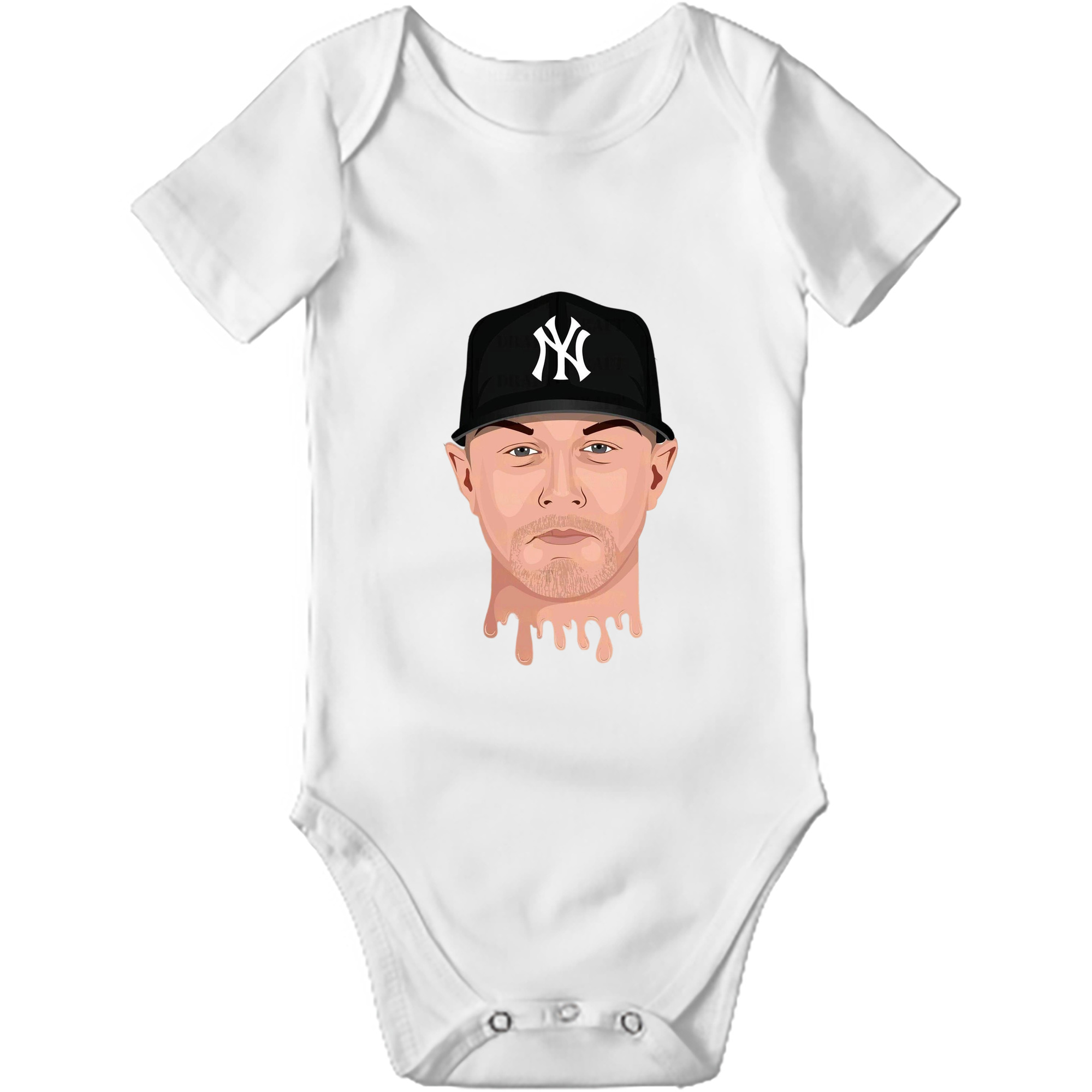 DJ Lemahieu 3 Baby Short Sleeve Romper – 100% Cotton Soft & Breathable Digital Print Onesie With Easy Snap Closure And Envelope Shoulder – Comfortable For Daily Wear & Travel