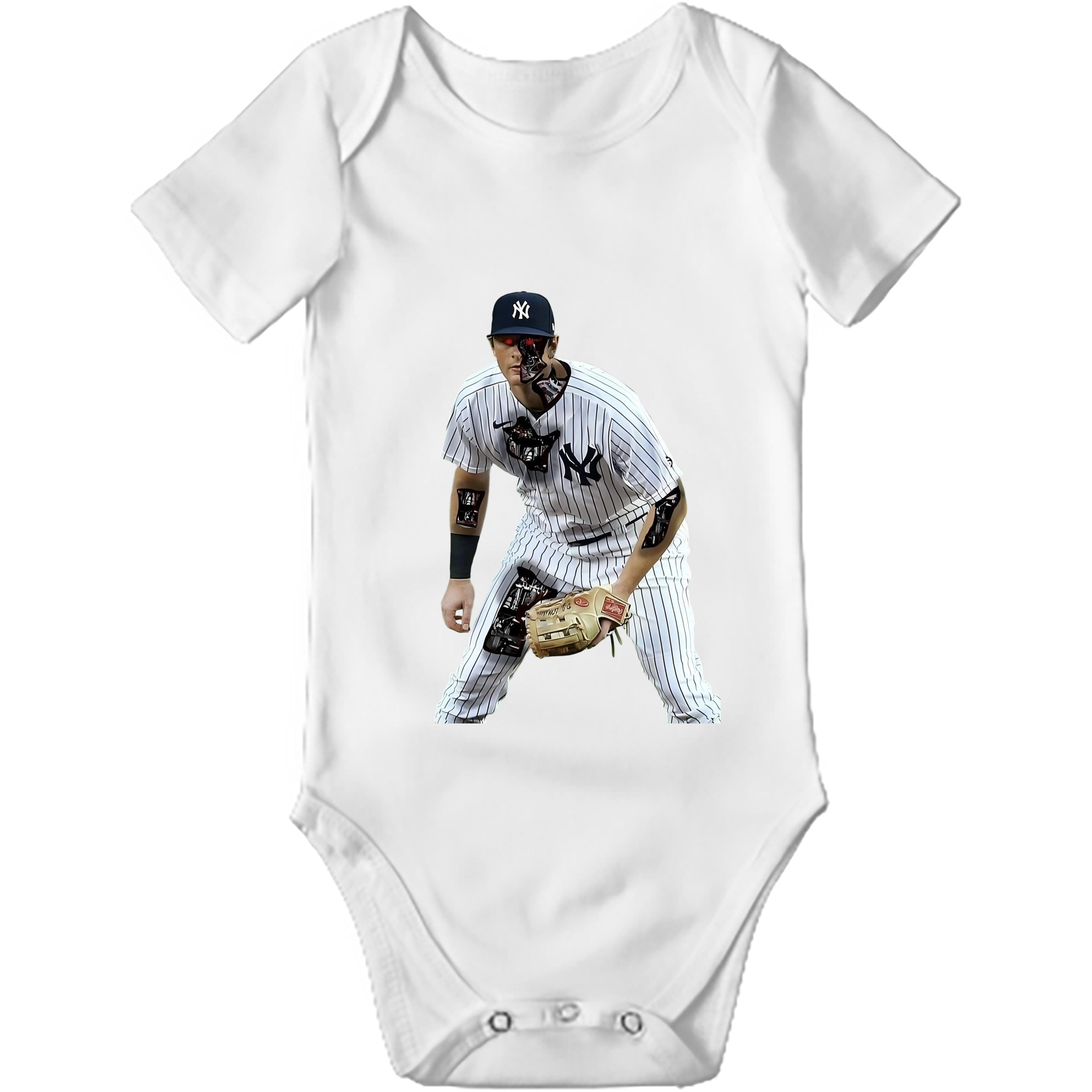 DJ Lemahieu 5 Baby Short Sleeve Romper – 100% Cotton Soft & Breathable Digital Print Onesie With Easy Snap Closure And Envelope Shoulder – Comfortable For Daily Wear & Travel