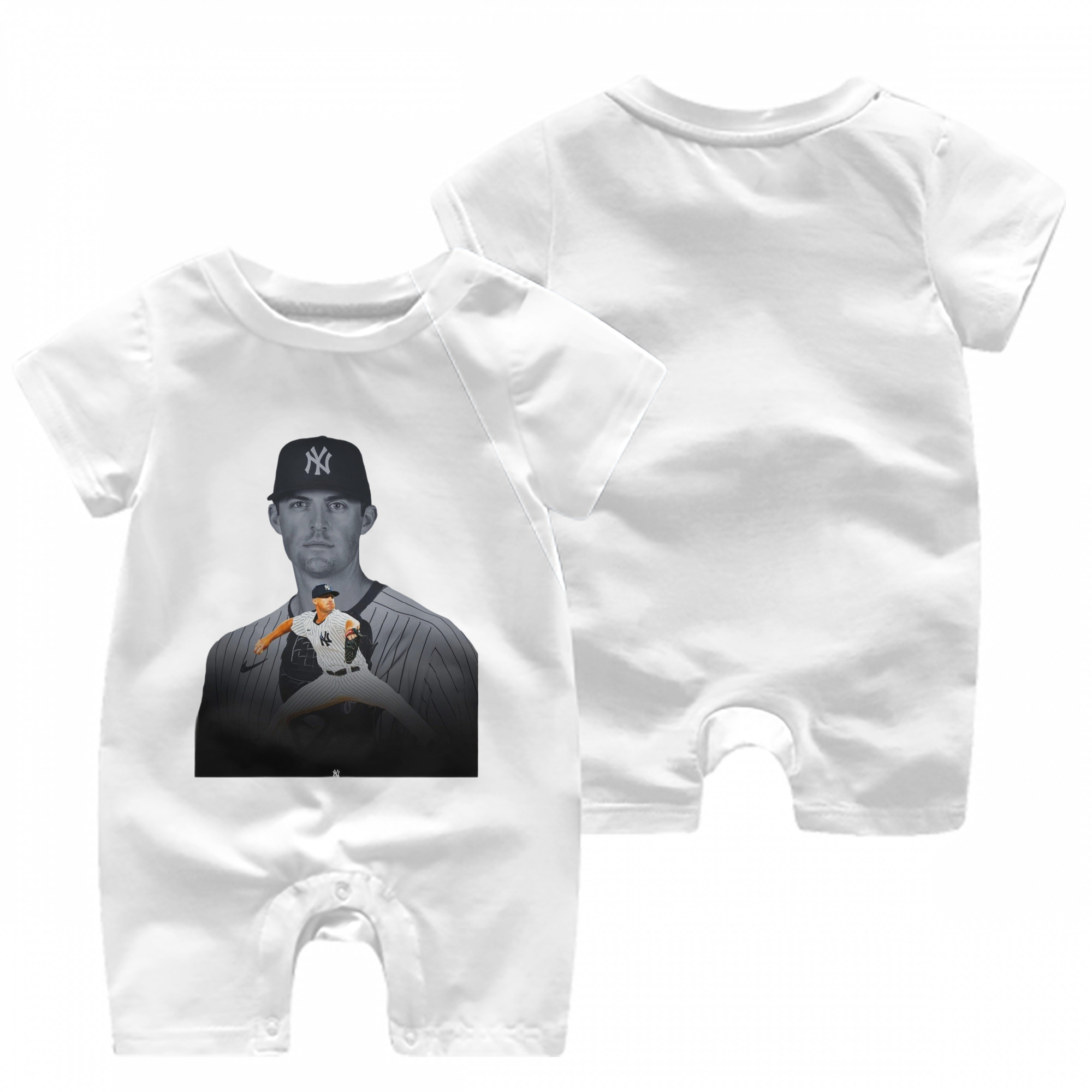 DJ Lemahieu 1 Baby Short Sleeve Onesie – 100% Cotton Soft & Breathable Digital Print Romper – Double-Sided Print, Snap Closure For Easy Diaper Changes – Comfortable For Boys & Girls