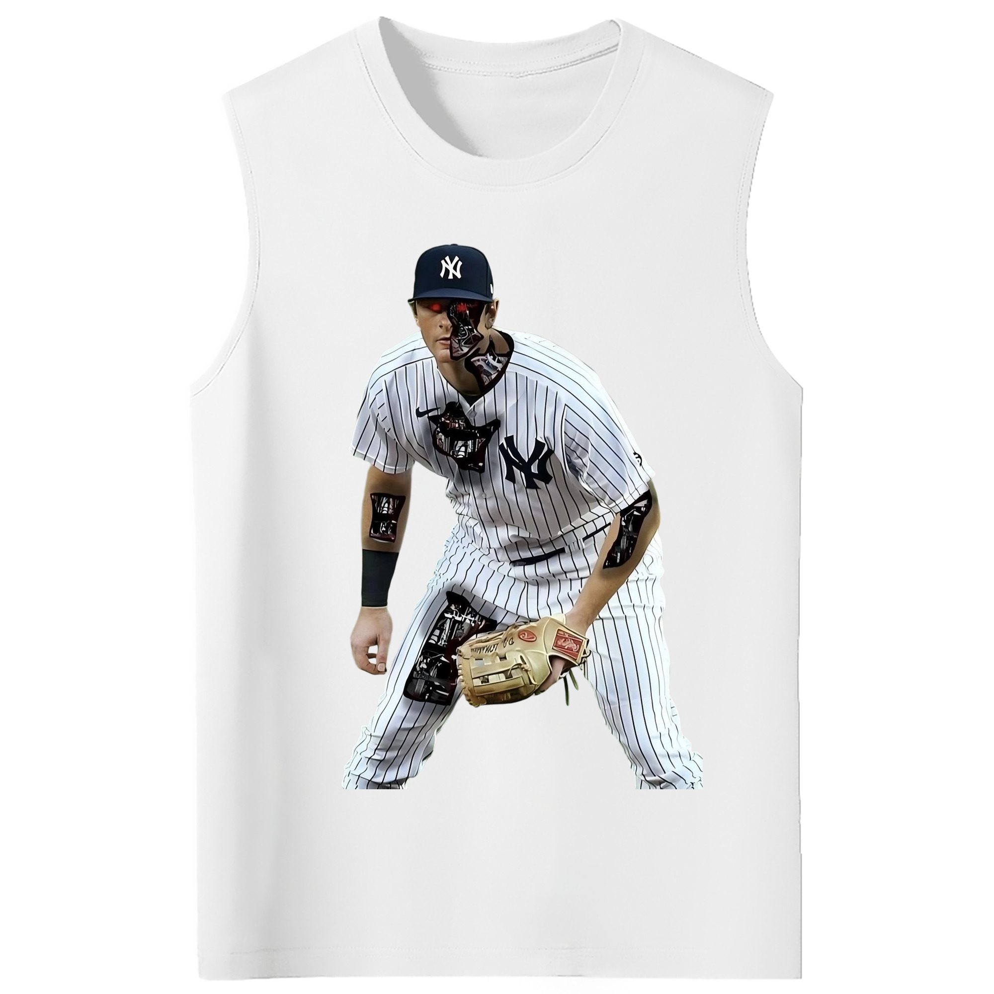 DJ Lemahieu 5 210g Combed Cotton Tank Top With Front Heat Transfer Print – Soft, Lightweight, Fitted Design – Stylish & Comfortable Casual Wear For Sports & Everyday Use