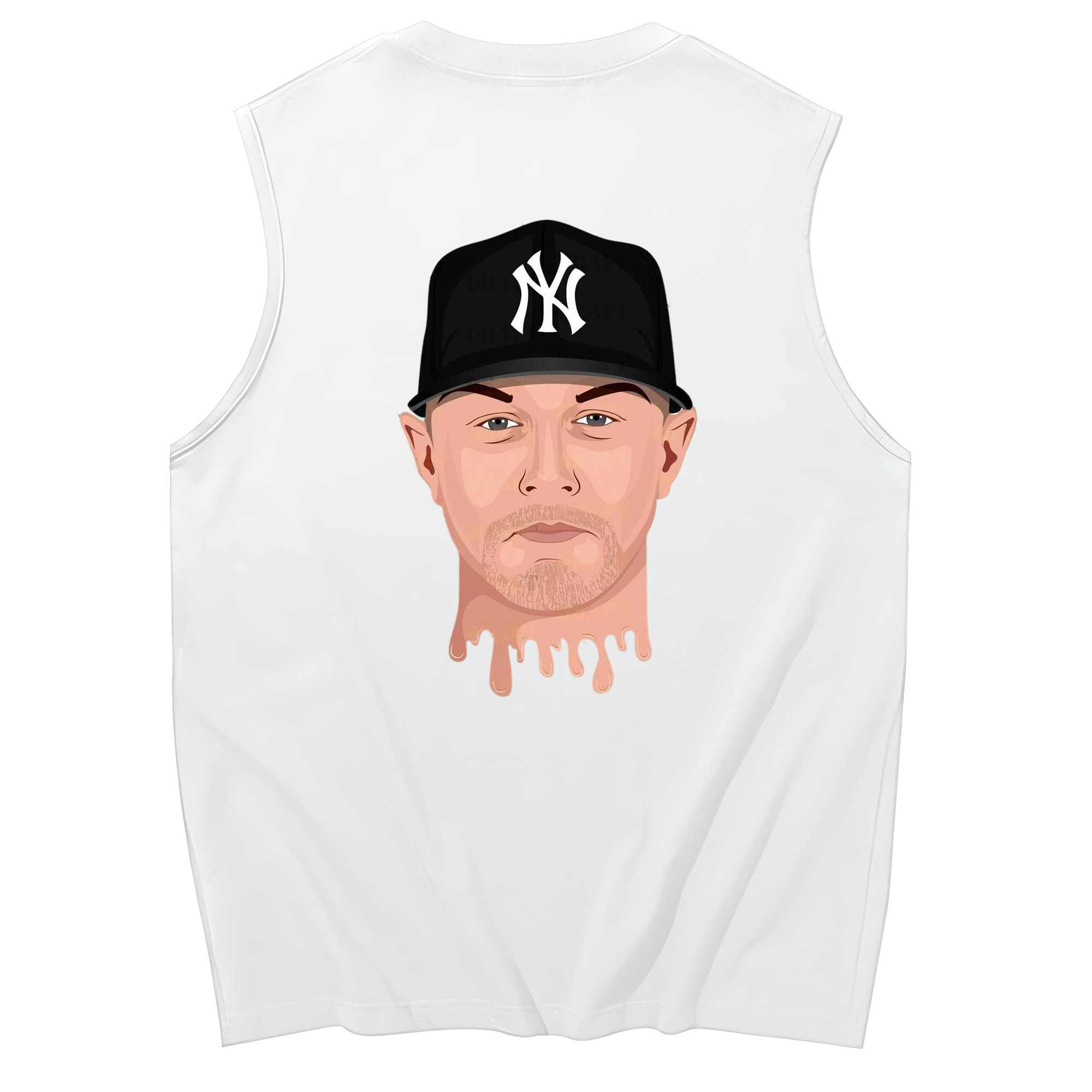 DJ Lemahieu 3 230g Pure Cotton Tank Top With Back Heat Transfer Print – Soft, Lightweight, Fitted Design – Stylish & Comfortable Casual Wear For Sports & Everyday Use