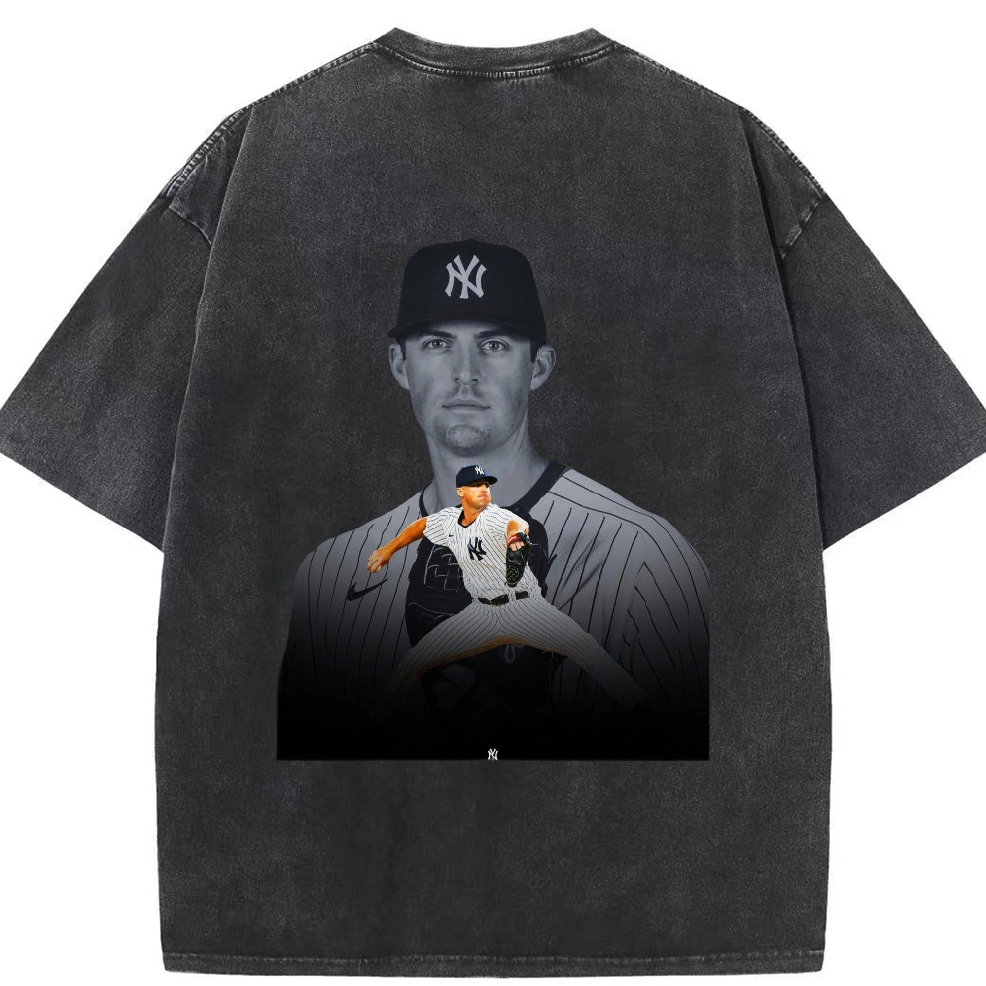 DJ Lemahieu 1 Washed Vintage 230g Cotton Oversized T-Shirt With Back Heat Transfer Print – Soft, Lightweight & Stylish – Comfortable Casual Wear For Sports & Everyday Use