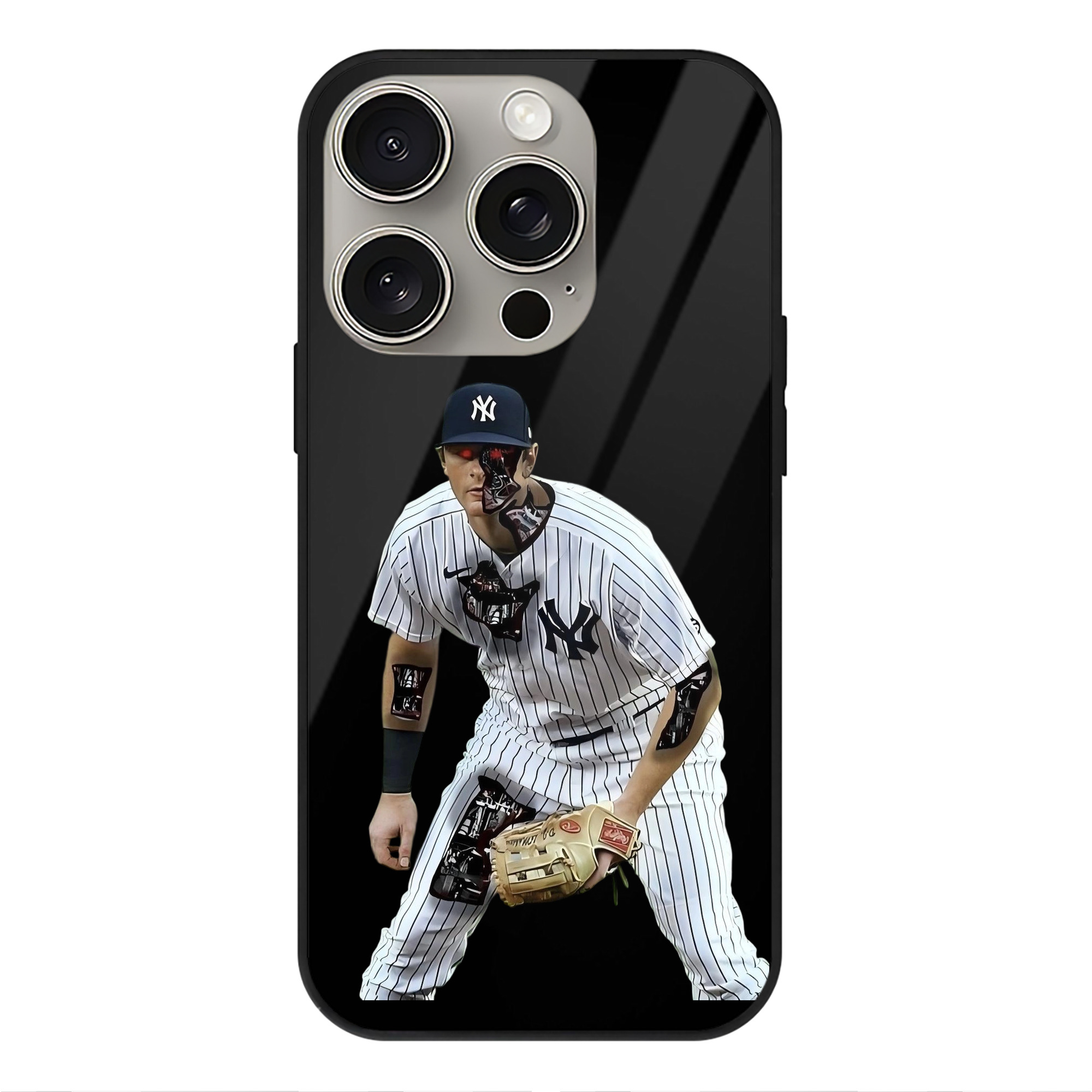DJ Lemahieu 5 IPhone 15 Pro Mirror Phone Case – UV Printed Glass + TPU – Scratch-Resistant, Wireless Charging Compatible, Precise Fit & Stylish Design