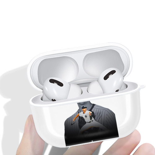 DJ Lemahieu 1 AirPods Pro Hard Case White With Keychain, Durable Flexible PC, Precise Cutouts, Anti-Fingerprint, Yellowing & Scratch Resistant, Full Protection, Washable