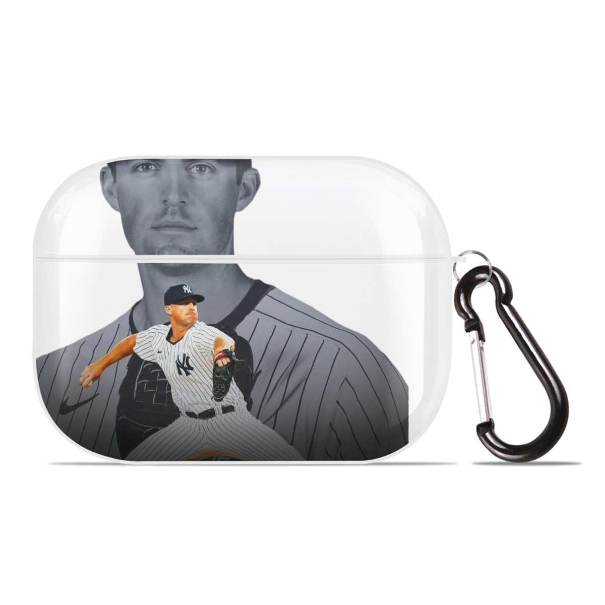 DJ Lemahieu 1 AirPods Pro Hard Case White With Keychain, Durable Flexible PC, Precise Cutouts, Anti-Fingerprint, Yellowing & Scratch Resistant, Full Protection, Washable