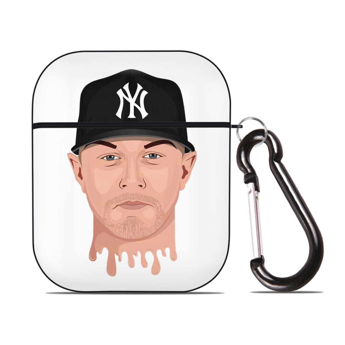 DJ Lemahieu 3 AirPods 2 Case Hard Shell Black, Flexible PC Material, Precise Cutouts, Full Protection, Anti-Fingerprint, Washable, Includes Keychain – Durable & Slim Design