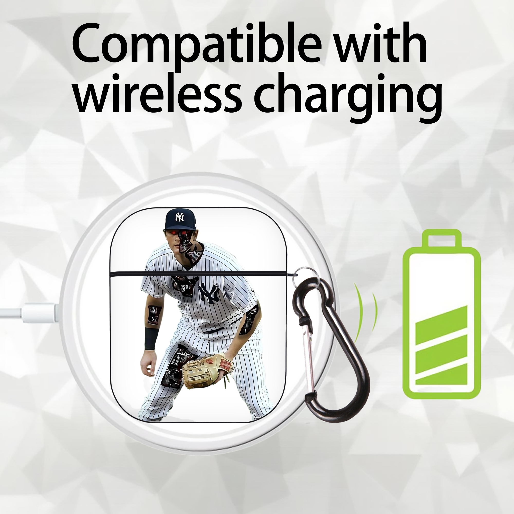 DJ Lemahieu 5 AirPods 2 Case Hard Shell Black, Flexible PC Material, Precise Cutouts, Full Protection, Anti-Fingerprint, Washable, Includes Keychain – Durable & Slim Design