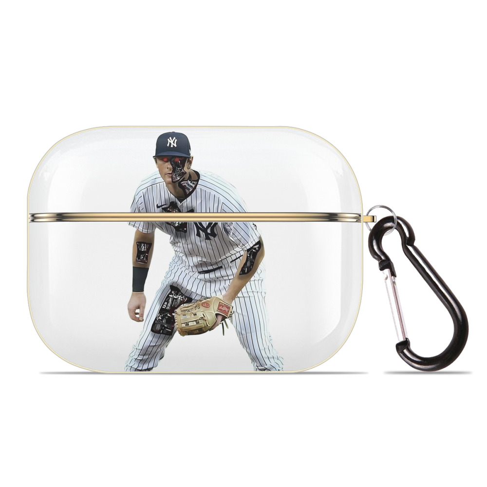 DJ Lemahieu 5 Luxury Gold AirPods Pro Case With Keychain, Flexible PC Material, Full Protection, Precise Cutouts, Anti-Fingerprint, Washable, Durable Design