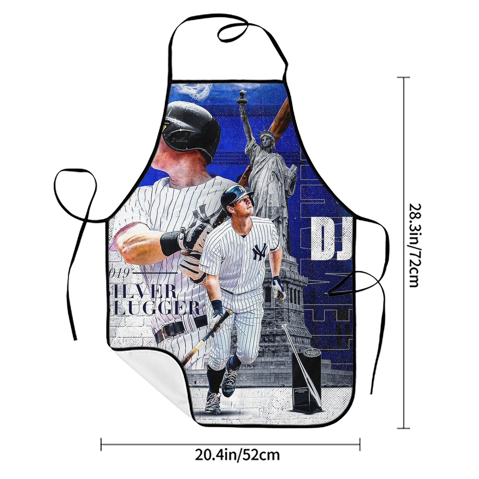 DJ Lemahieu 14 Stain-Resistant Polyester Apron With Pocket – Full Print, Waterproof, Anti-Wrinkle, Anti-Pilling – Ideal For Kitchen, BBQ, Restaurant, Salon & More