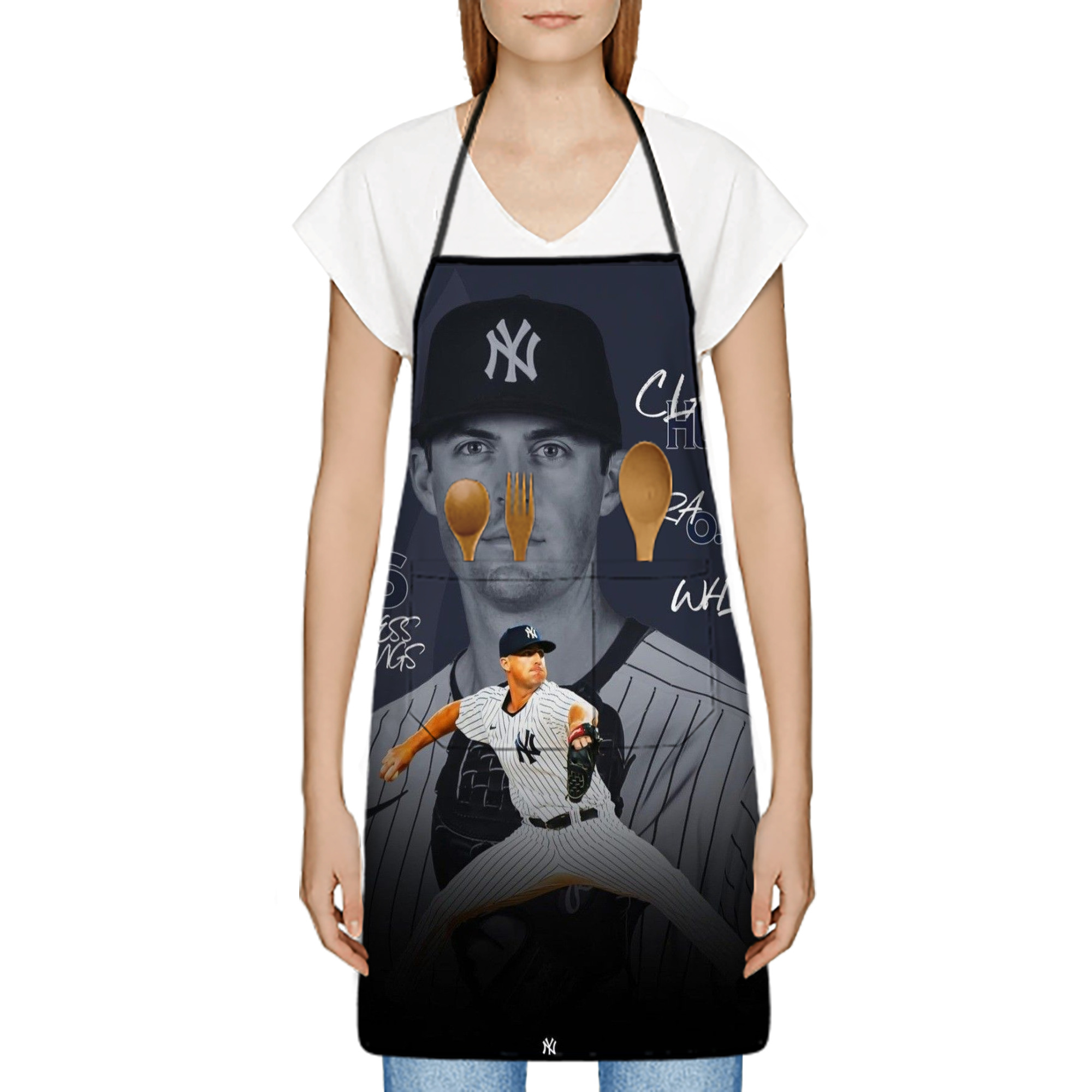 DJ Lemahieu 10 Stain-Resistant Polyester Apron With Pocket – Full Print, Waterproof, Anti-Wrinkle, Anti-Pilling – Ideal For Kitchen, BBQ, Restaurant, Salon & More
