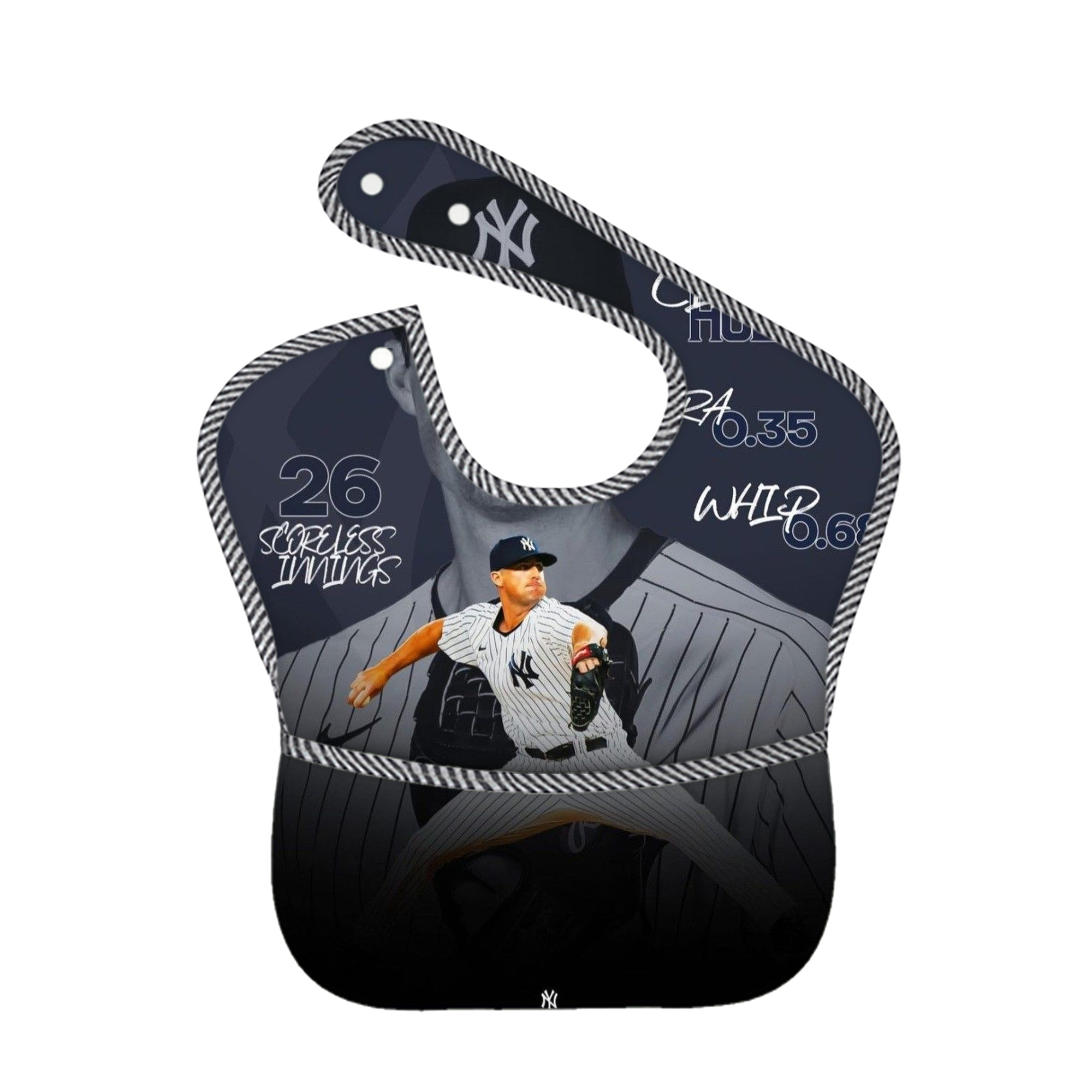 DJ Lemahieu 10 Adjustable Waterproof Toddler Bib – Full-Print Durable Polyester – Foldable Crumb Pocket – Easy Snap Closure – Soft